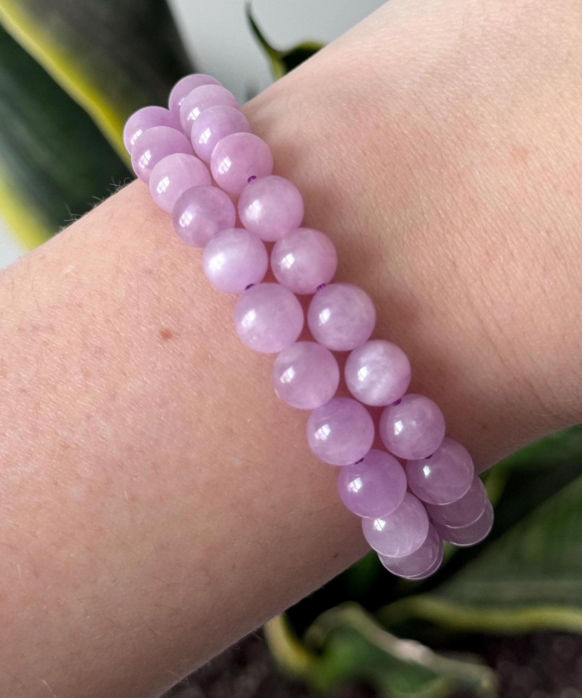 Gorgeous Kunzite Bracelet 8mm 6mm | High Quality Kunzite Bracelet
