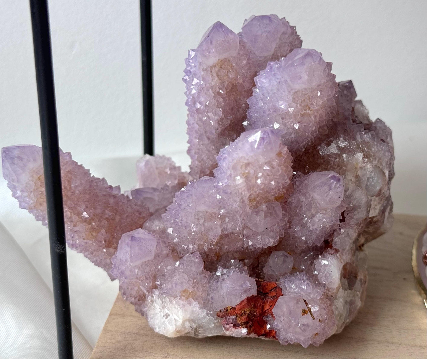 Beautiful Ametrine Spirit Quartz Cluster | Cactus Quartz Cluster with Hematite Inclusions