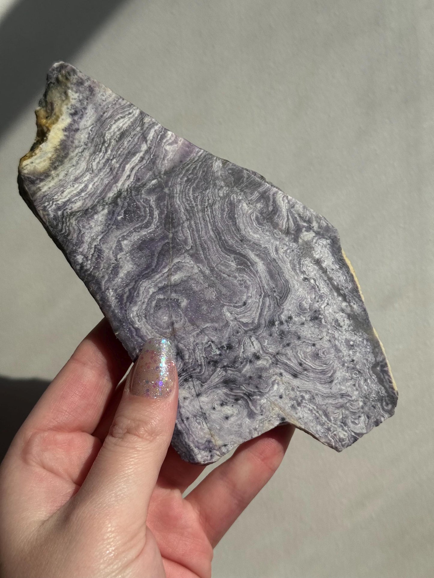 Beautiful Silky Fluorite Slab Opalized Fluorite Slice
