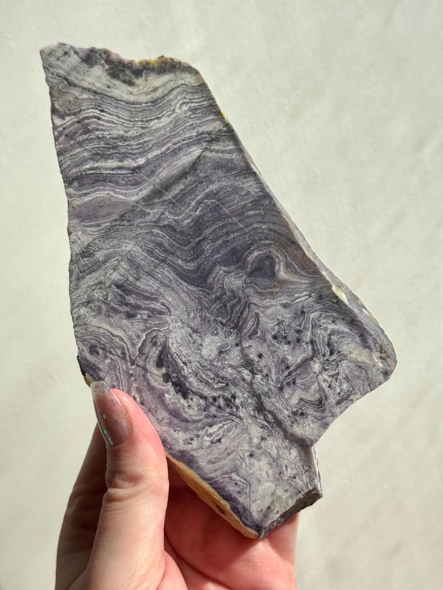 Beautiful Silky Fluorite Slab Opalized Fluorite Slice