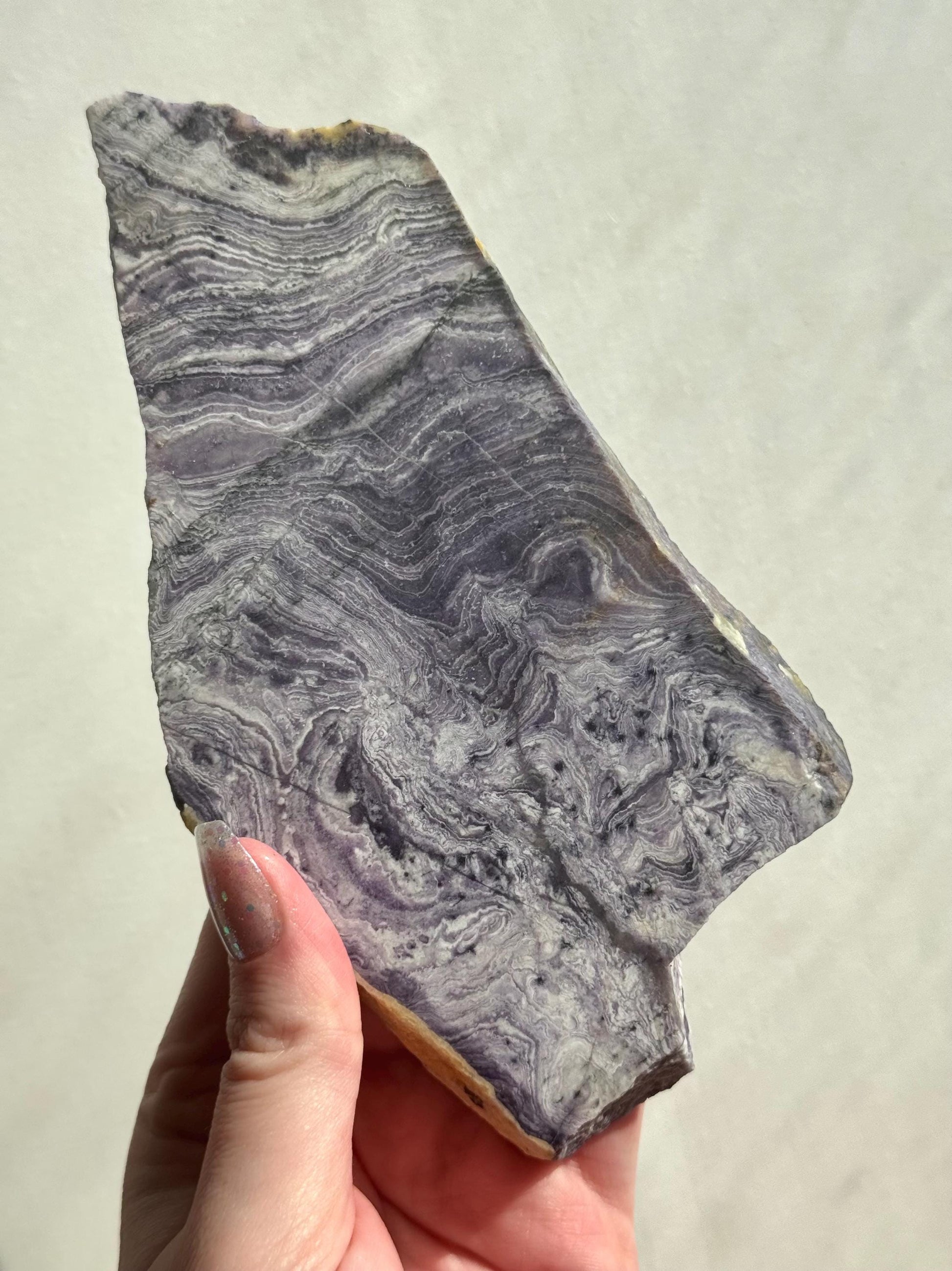 Beautiful Silky Fluorite Slab Opalized Fluorite Slice