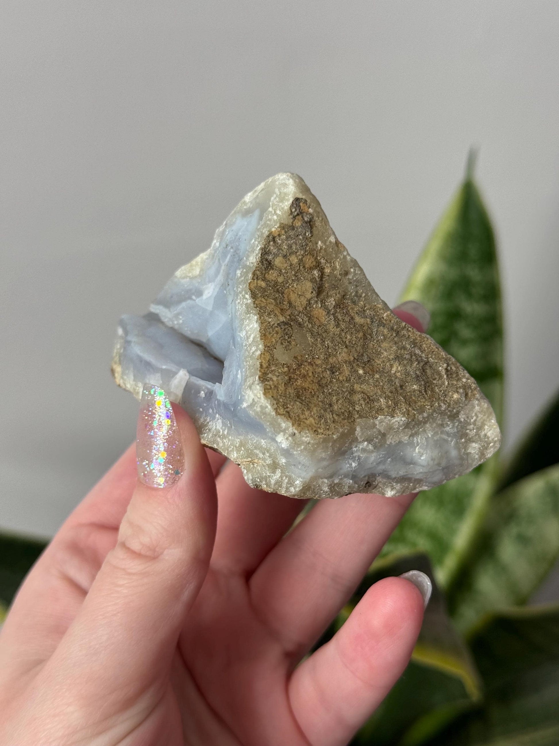 Beautiful Blue Lace Agate Cave from South Africa | Raw Blue Lace Agate Geode