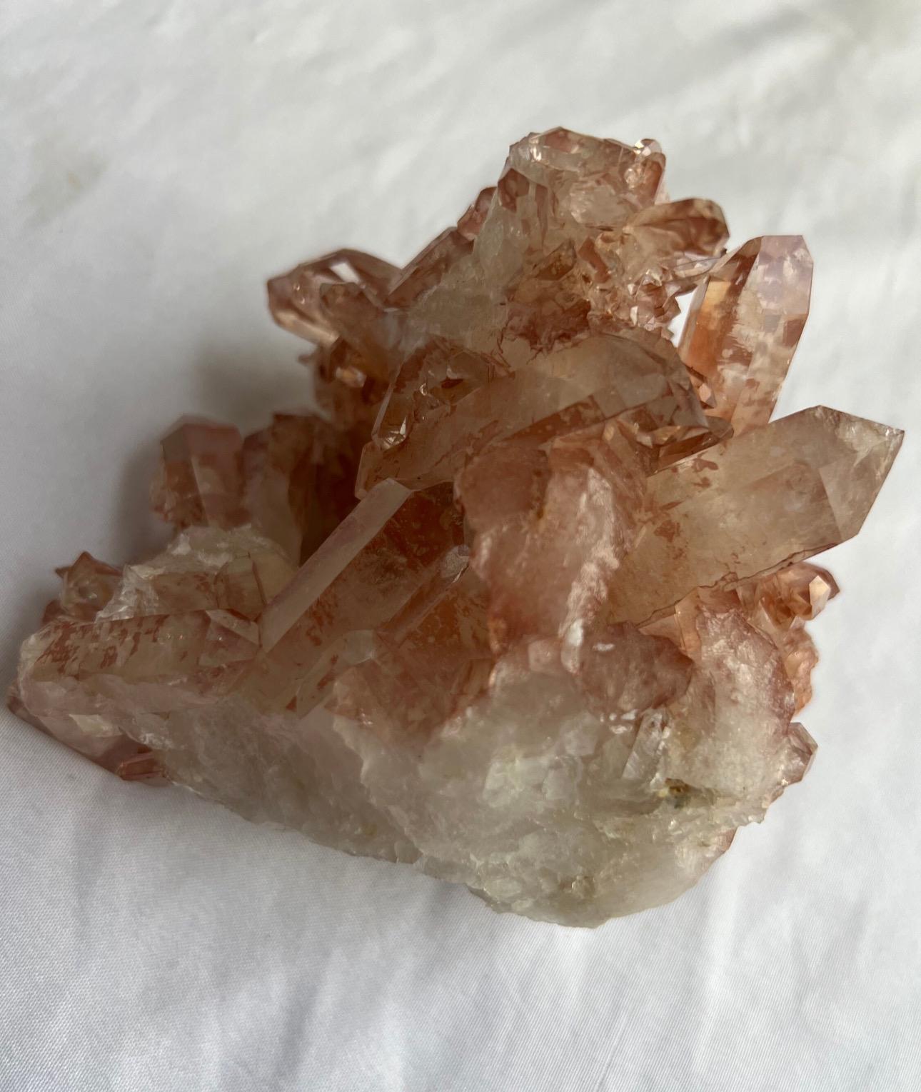 Beautiful AAA Pink Lithium Lemurian Quartz Cluster from Brazil | High Quality Lithium Quartz Cluster