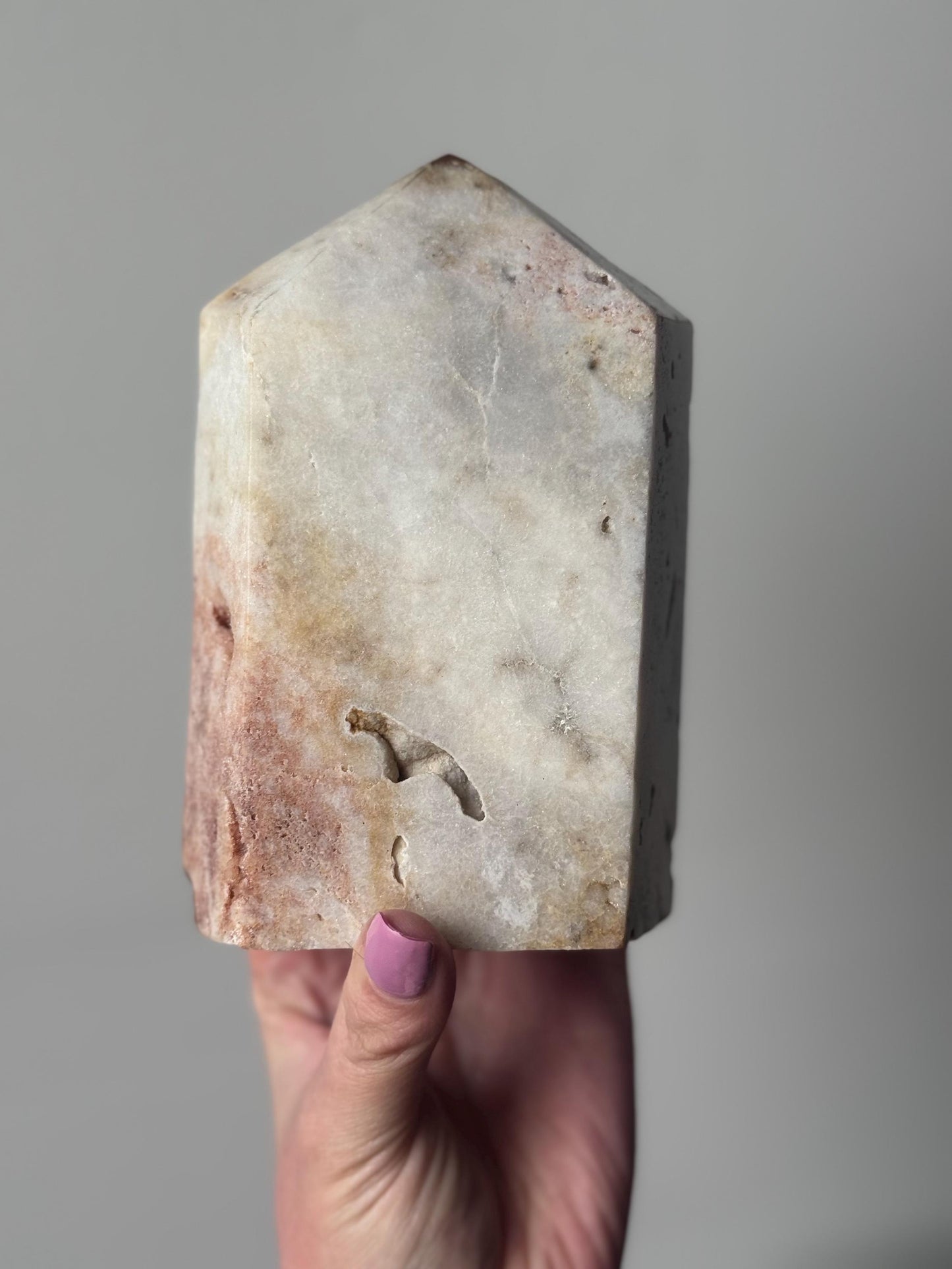 1.4KG Beautiful Druzy Pink Amethyst Tower Directly Sourced from Brazil | Large Pink Amethyst Tower