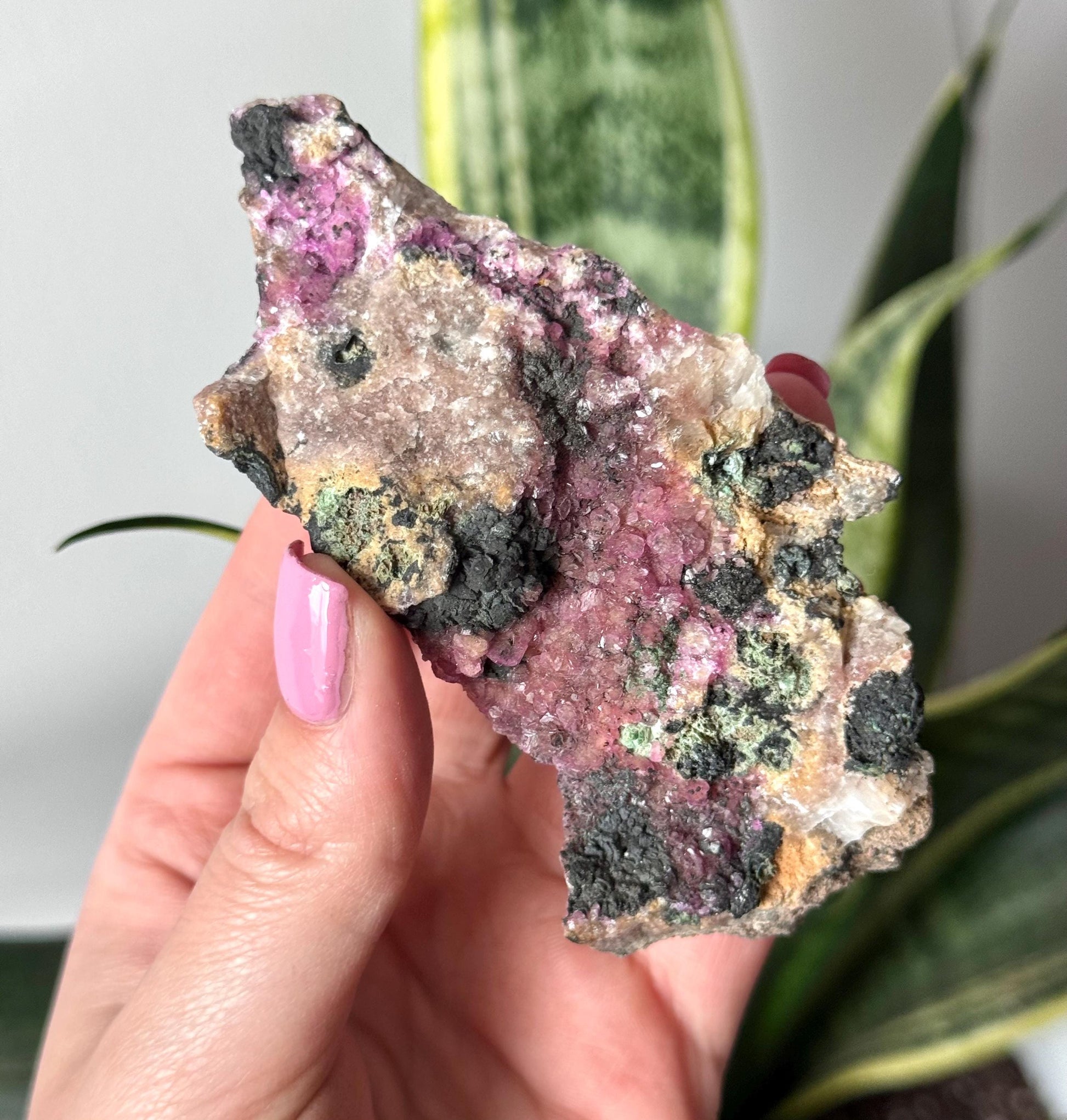 Cobalto Calcite Specimen Raw Cobaltoan Dolomite Cluster Raw Salrose