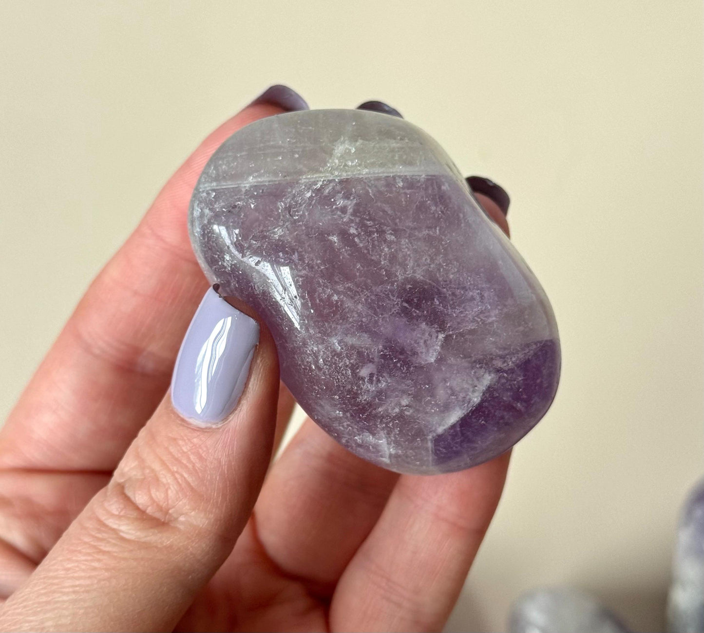 Large Brazilian Amethyst Tumbled Stones | One Amethyst Tumble from Brazil