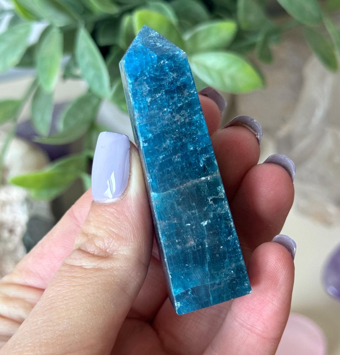 Beautiful Blue Apatite Tower | Blue Apatite Generator