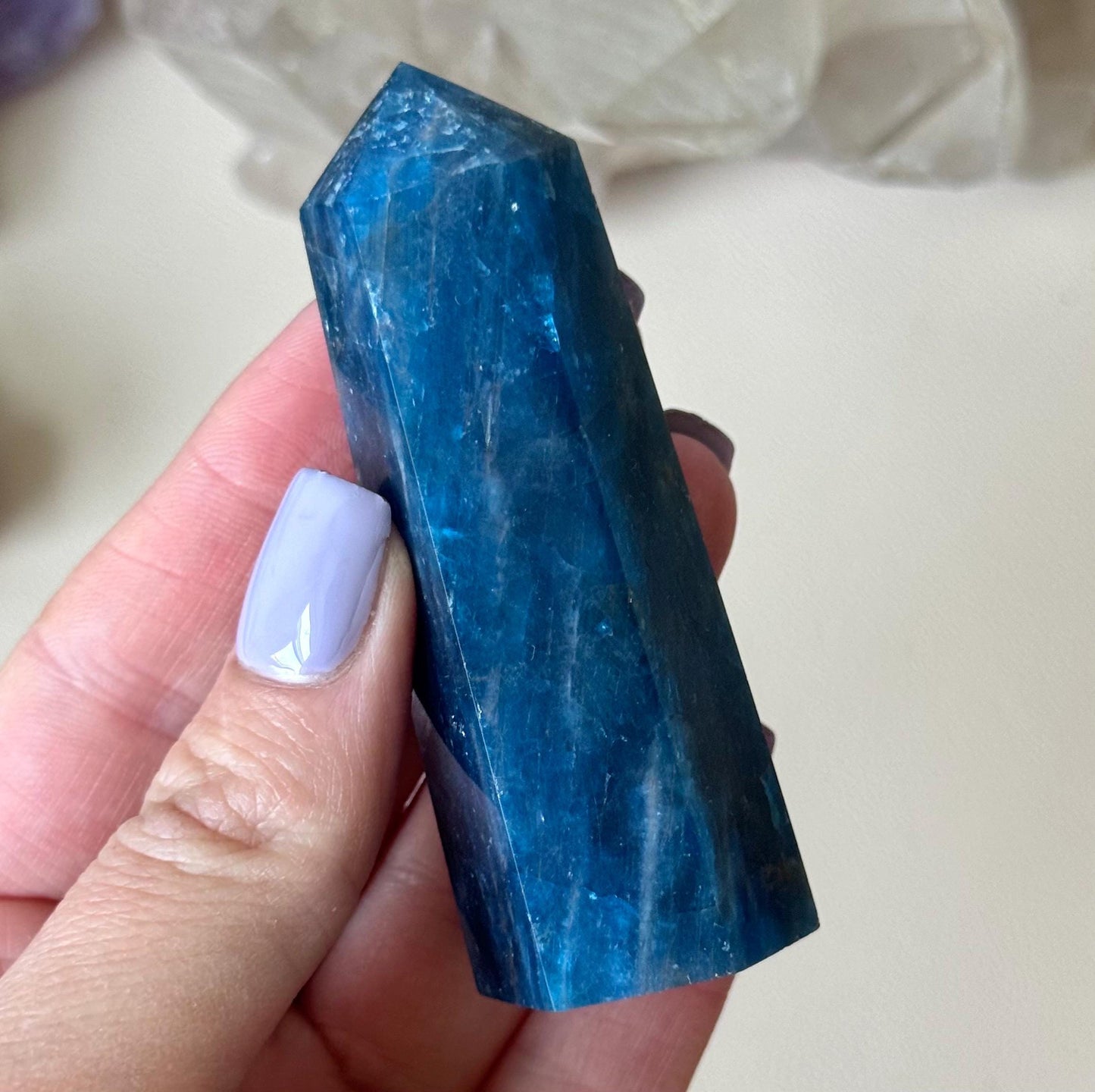 Beautiful Blue Apatite Tower | Blue Apatite Generator
