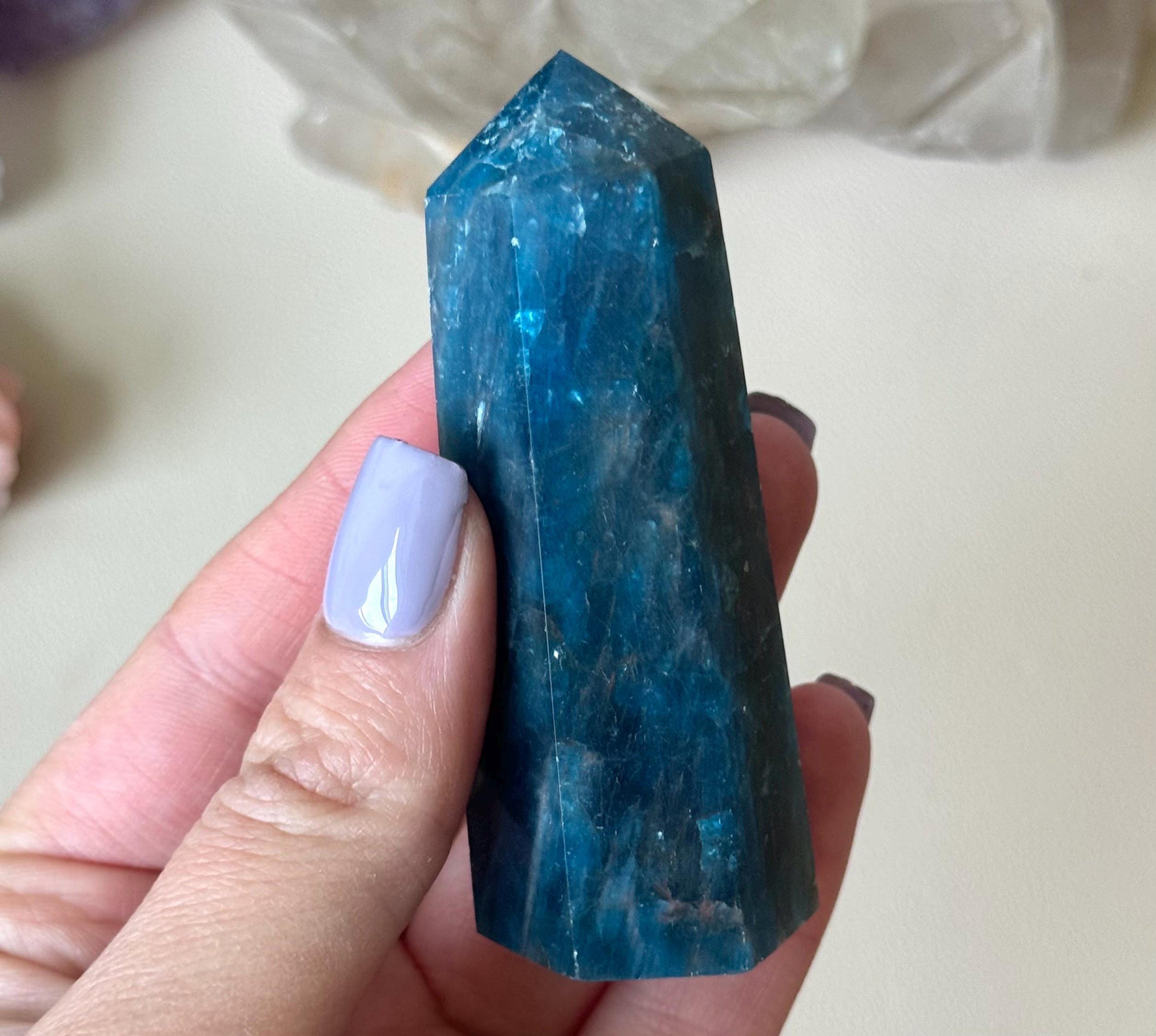 Beautiful Blue Apatite Tower | Blue Apatite Generator