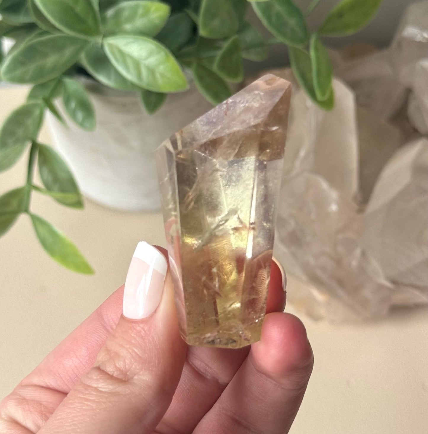 Beautiful Citrine Freeform with Rainbow | Rainbow Citrine Polished