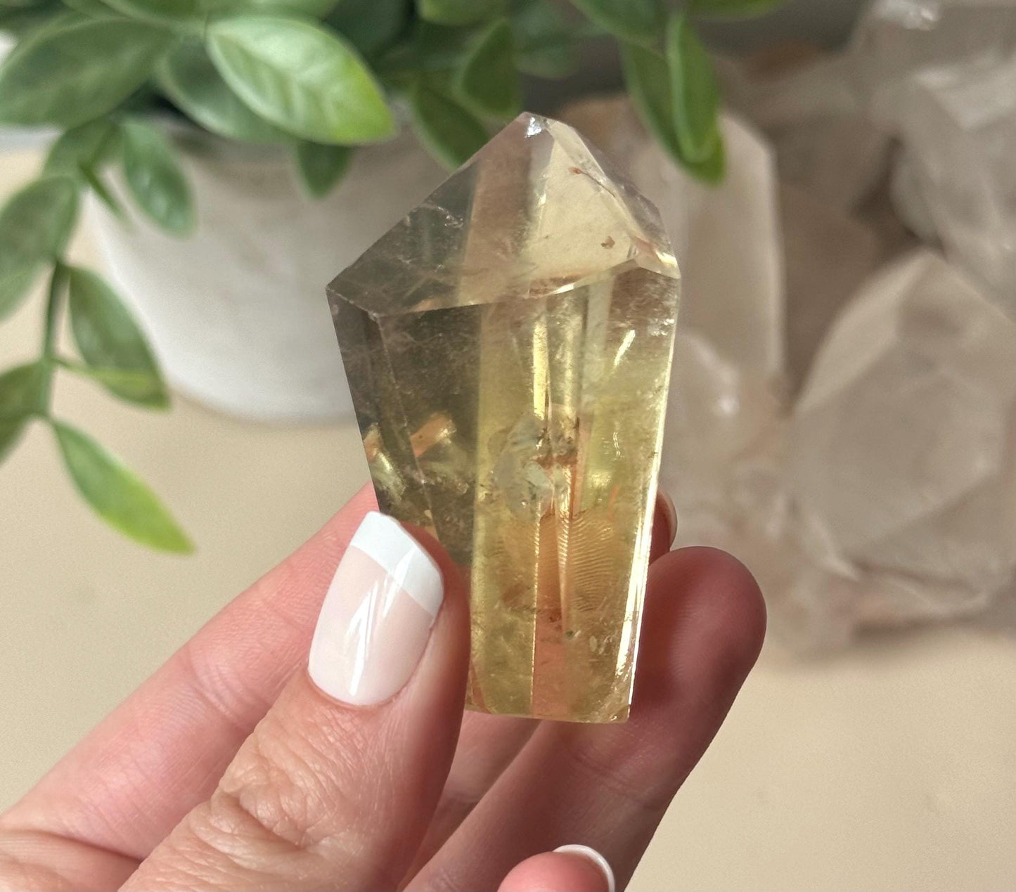 Beautiful Citrine Freeform with Rainbow | Rainbow Citrine Polished