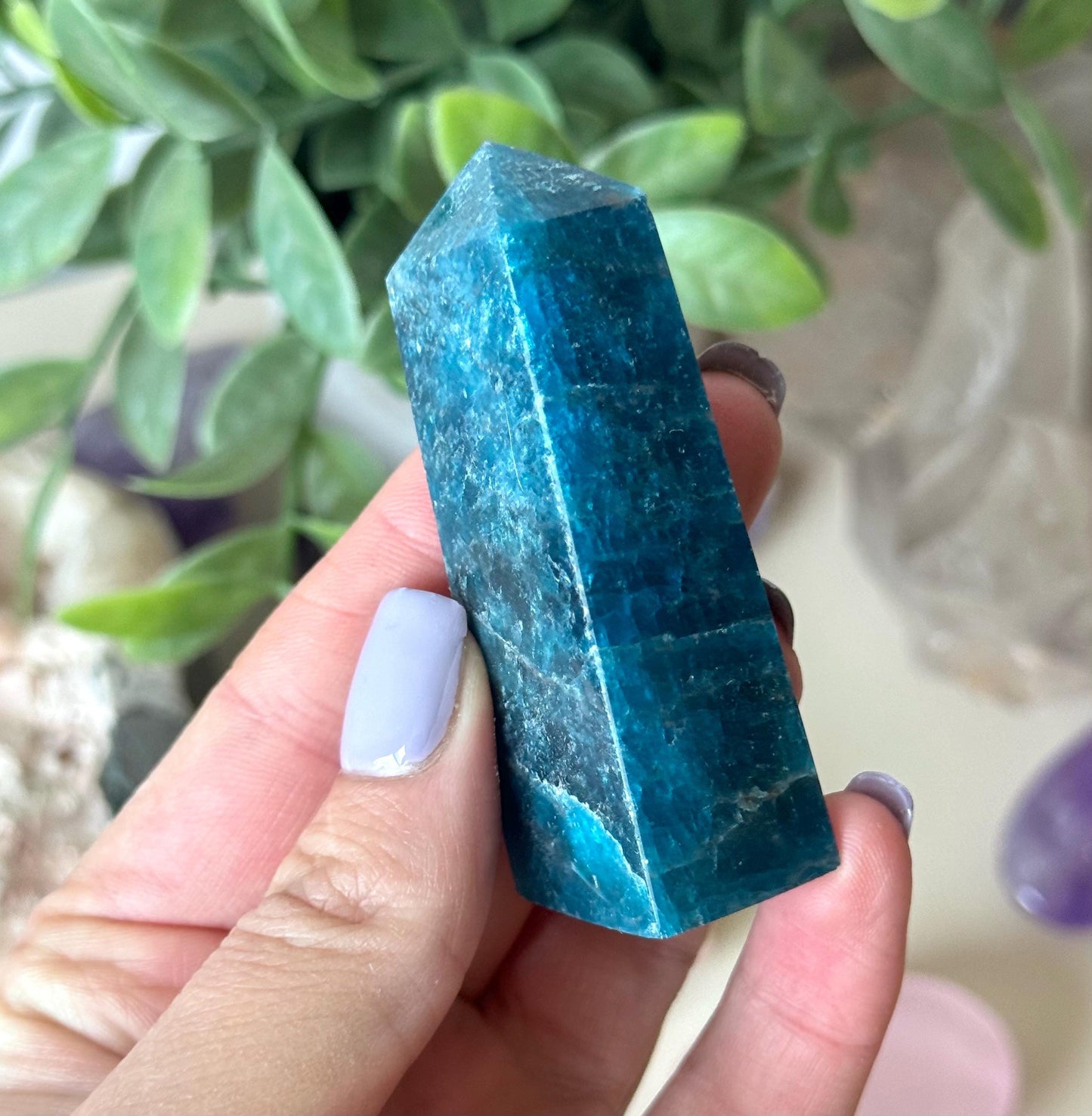 Beautiful Blue Apatite Tower | Blue Apatite Generator