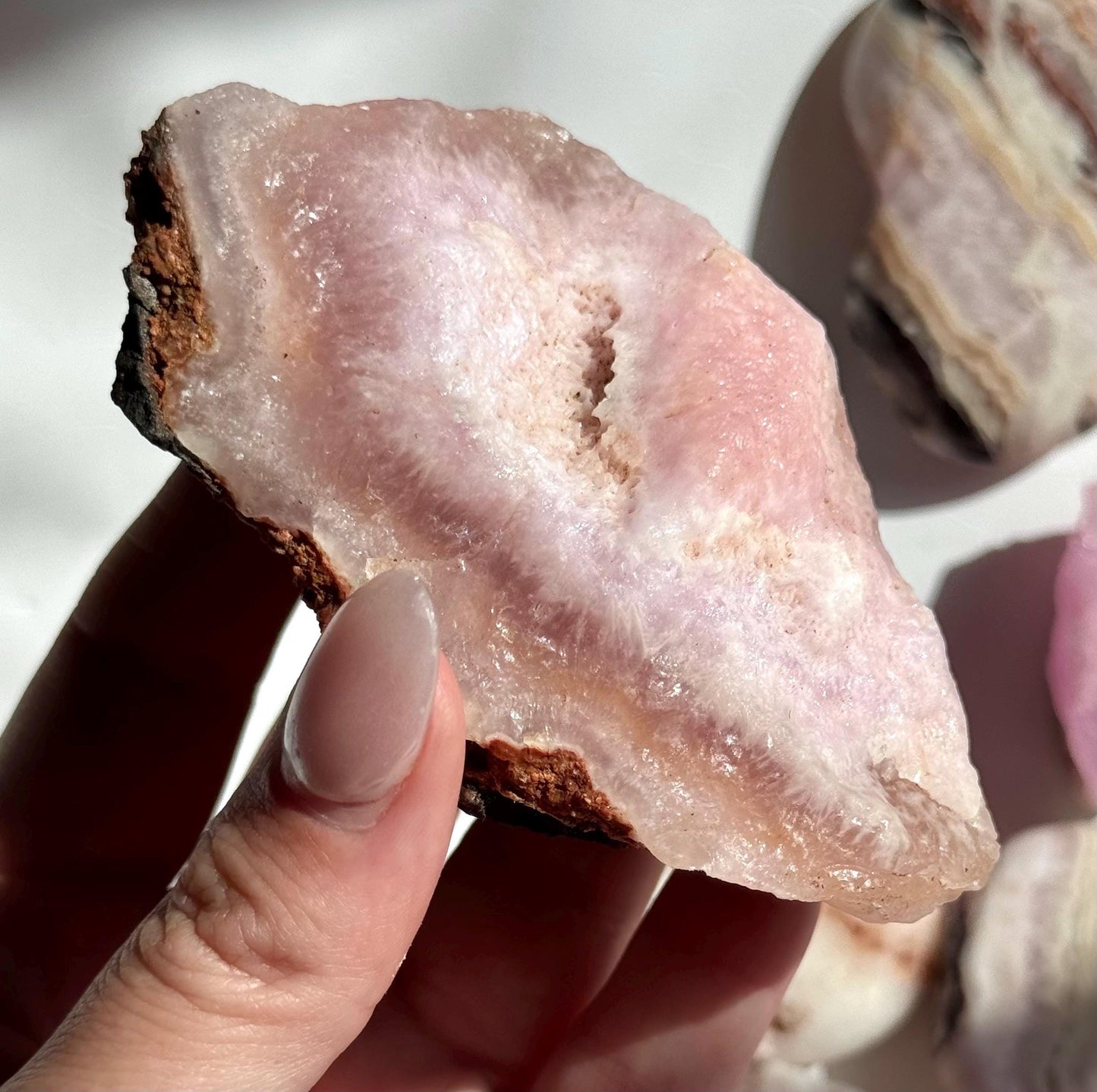 Stunning Raw Pink Aragonite Specimen from Pakistan
