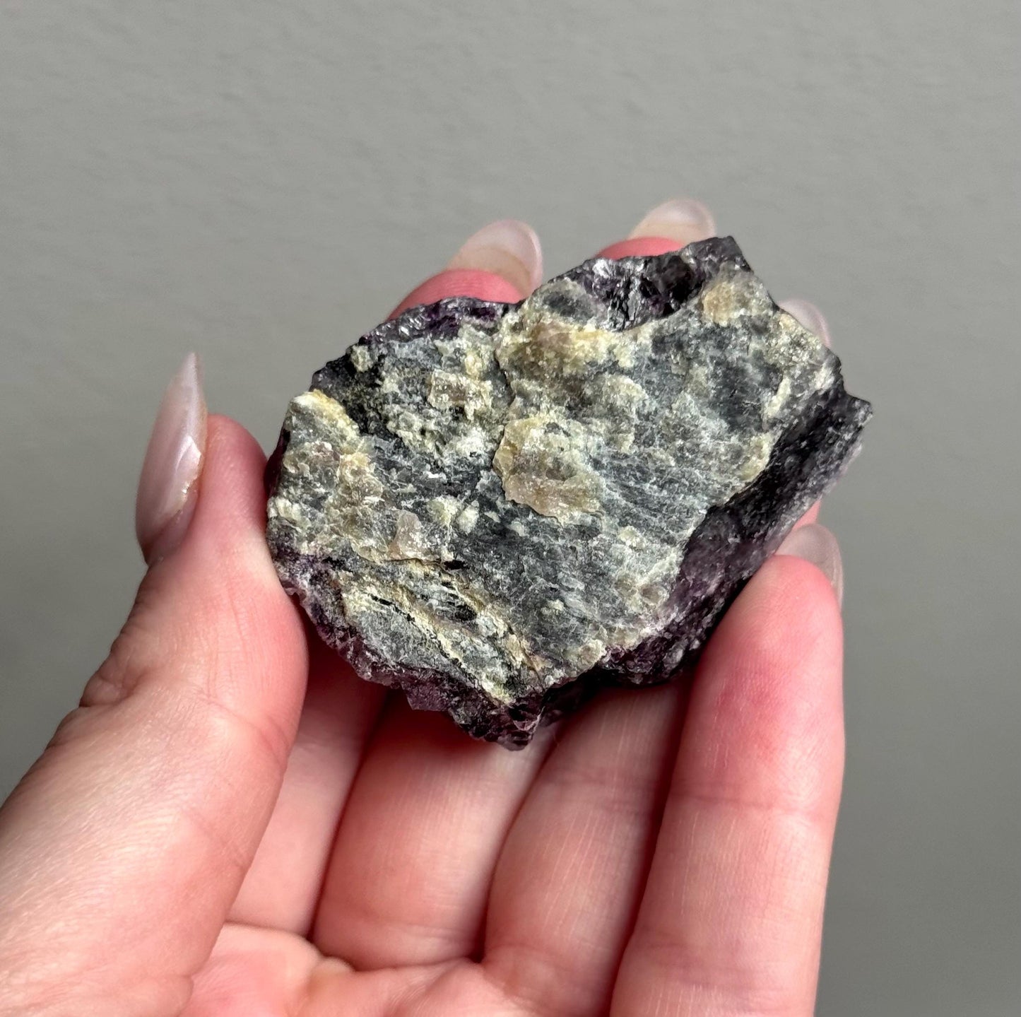 Stunning Pyrite on Fluorite Specimen | Pyrite on Purple Fluorite Crystal