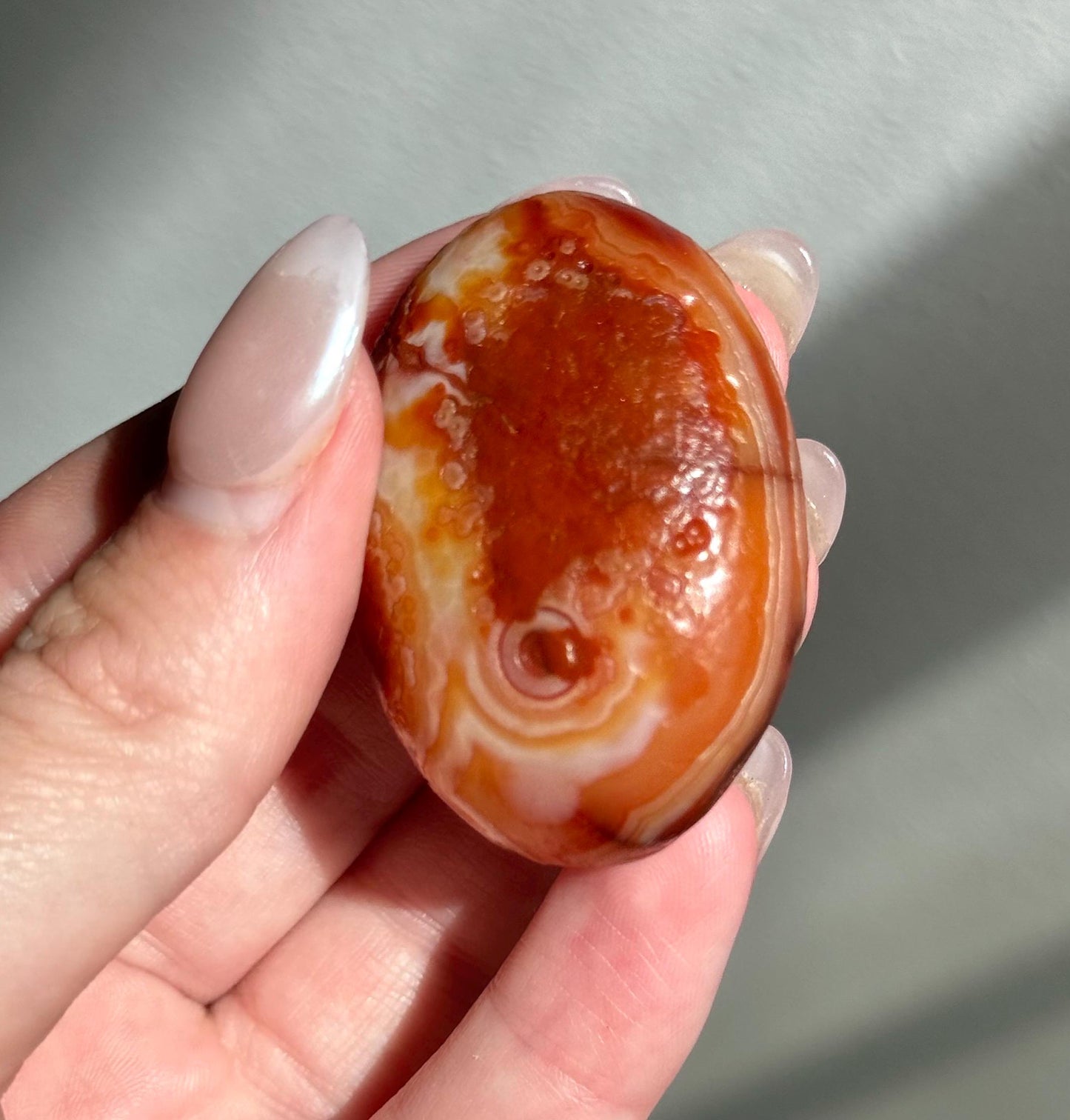 Beautiful Gobi Desert Agate Round Flat Stone | Gobi Agate Nodule