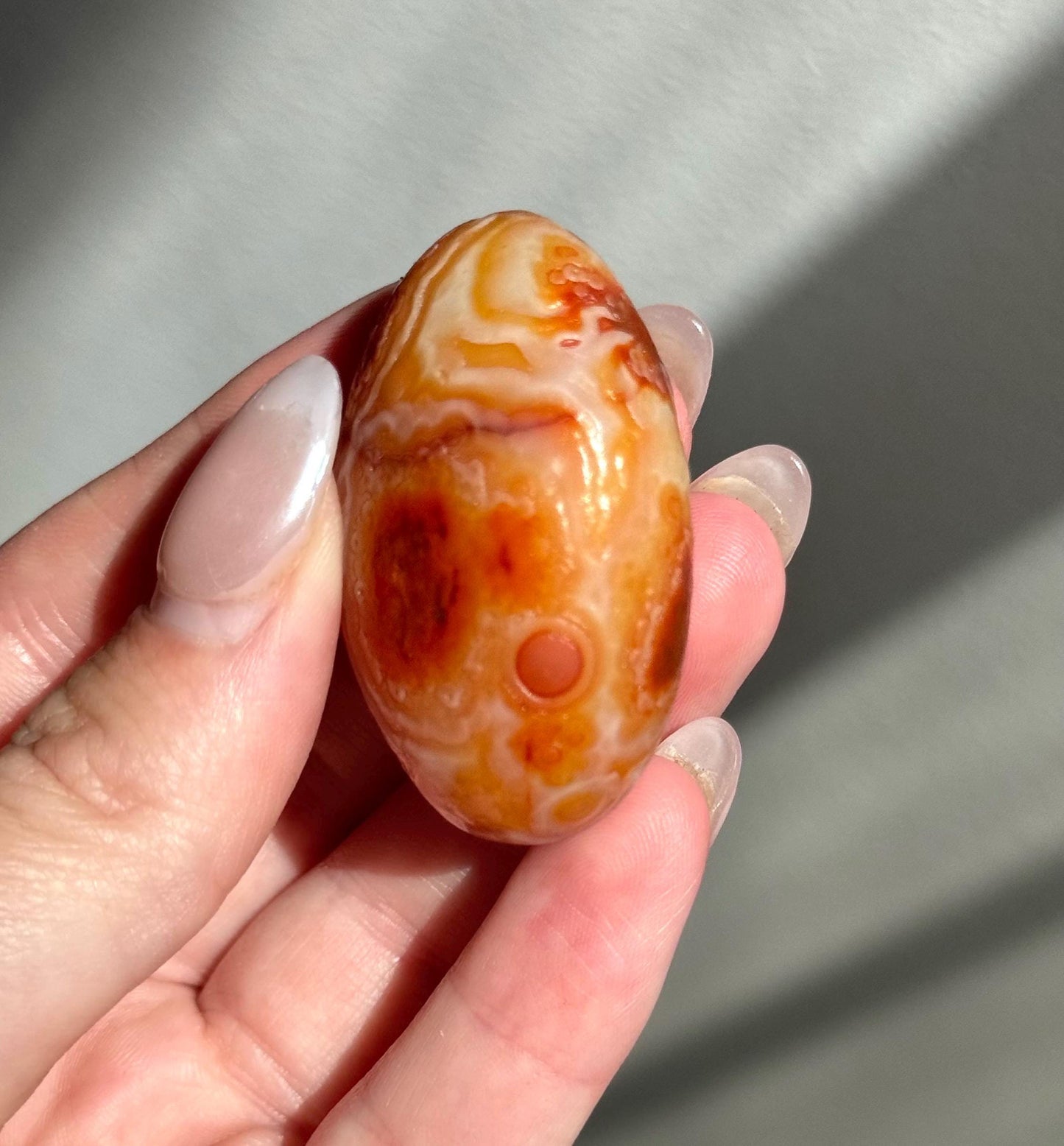 Beautiful Gobi Desert Agate Round Flat Stone | Gobi Agate Nodule
