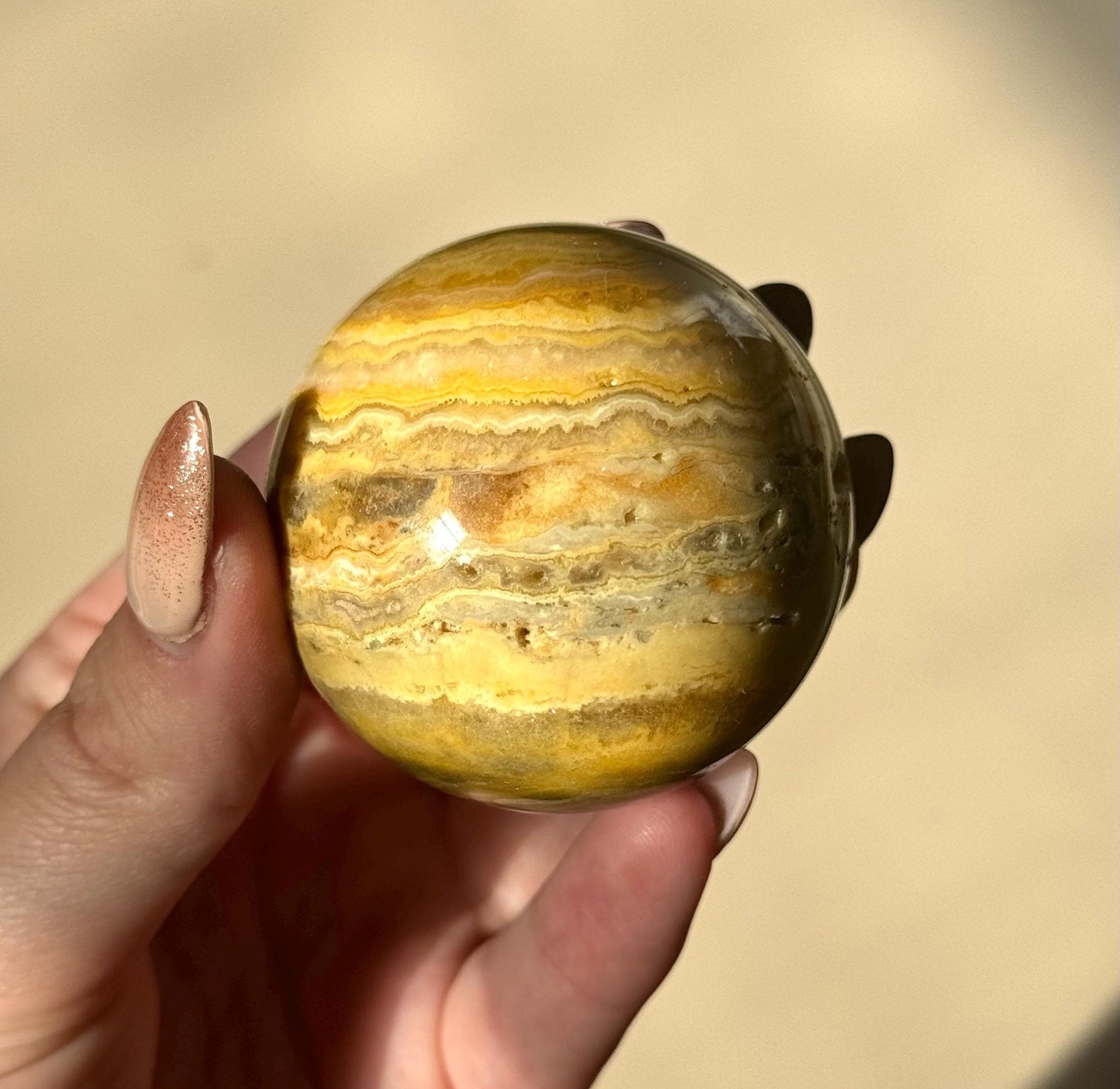 Beautiful Crazy Lace Agate Sphere from Mexico | 55mm Crazy Lace Agate Ball