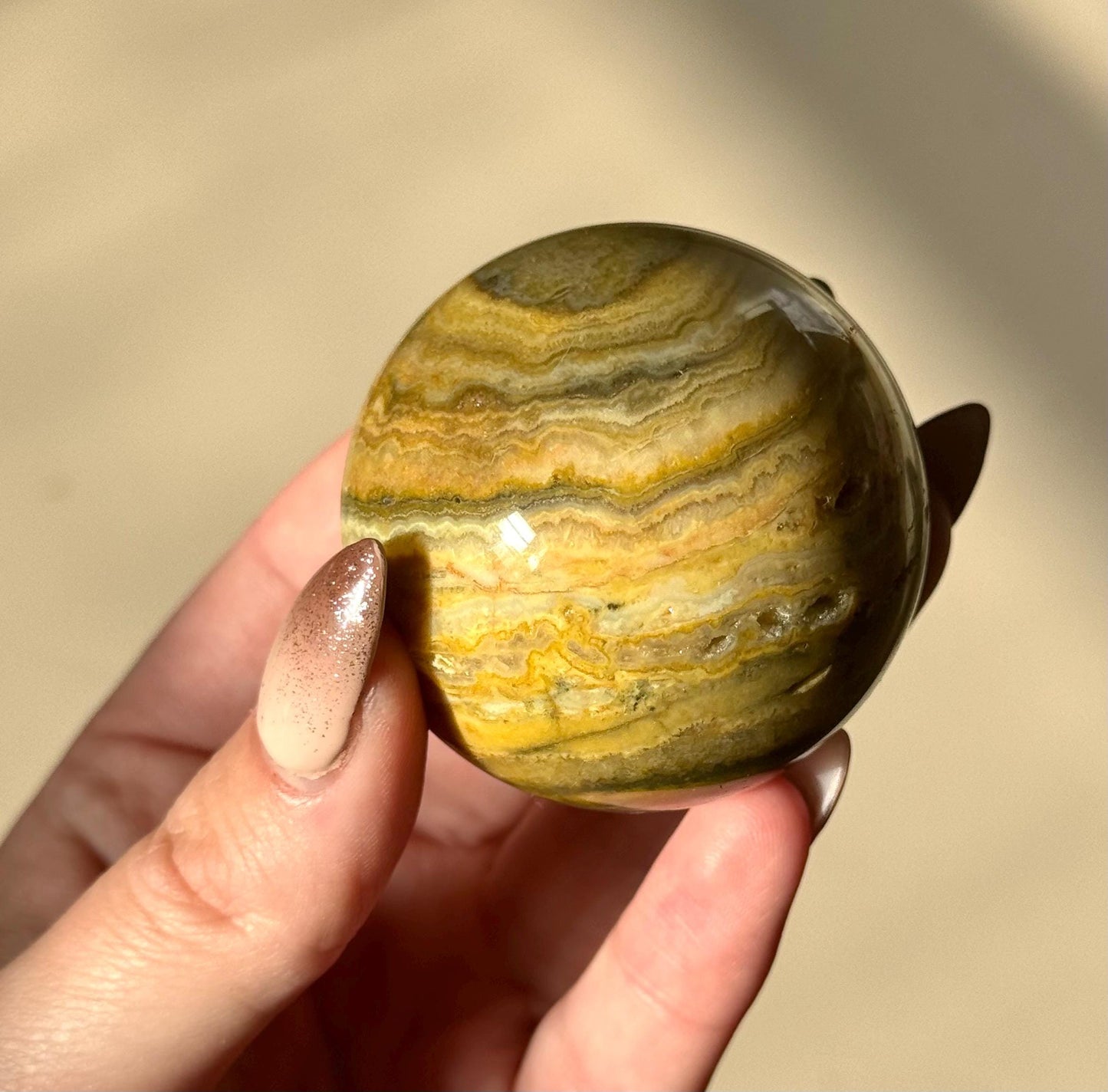 Beautiful Crazy Lace Agate Sphere from Mexico | 55mm Crazy Lace Agate Ball