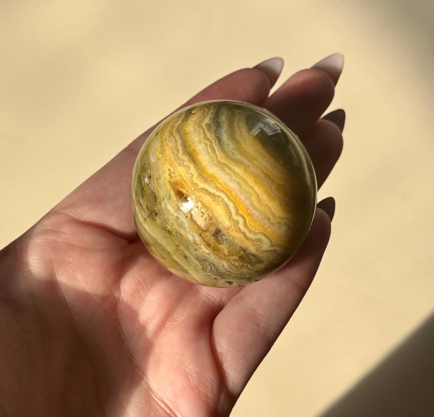 Beautiful Crazy Lace Agate Sphere from Mexico | 55mm Crazy Lace Agate Ball