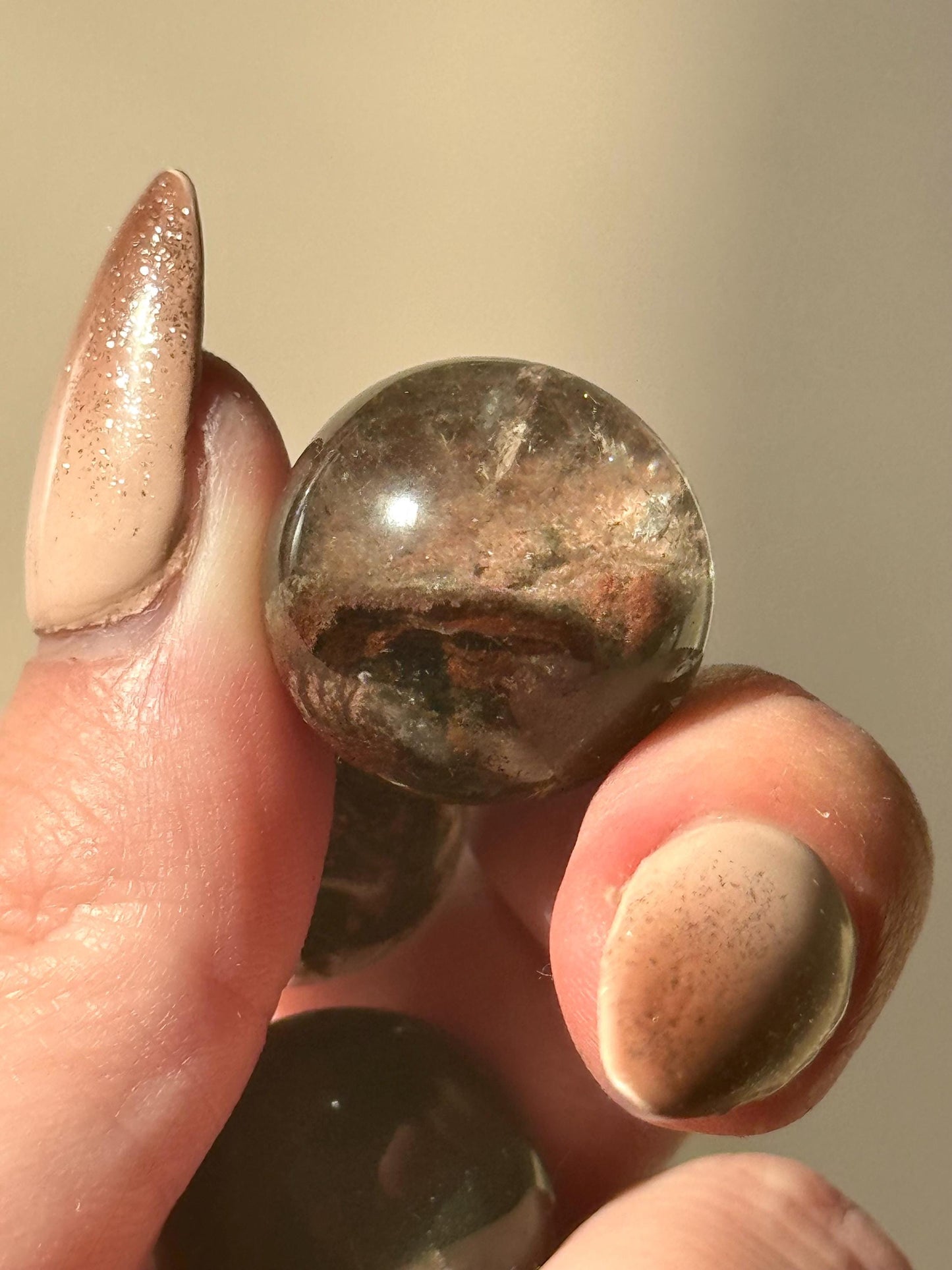 Beautiful Garden Quartz Mini Spheres | Intuitively Chosen Garden Quartz Pocket Sphere