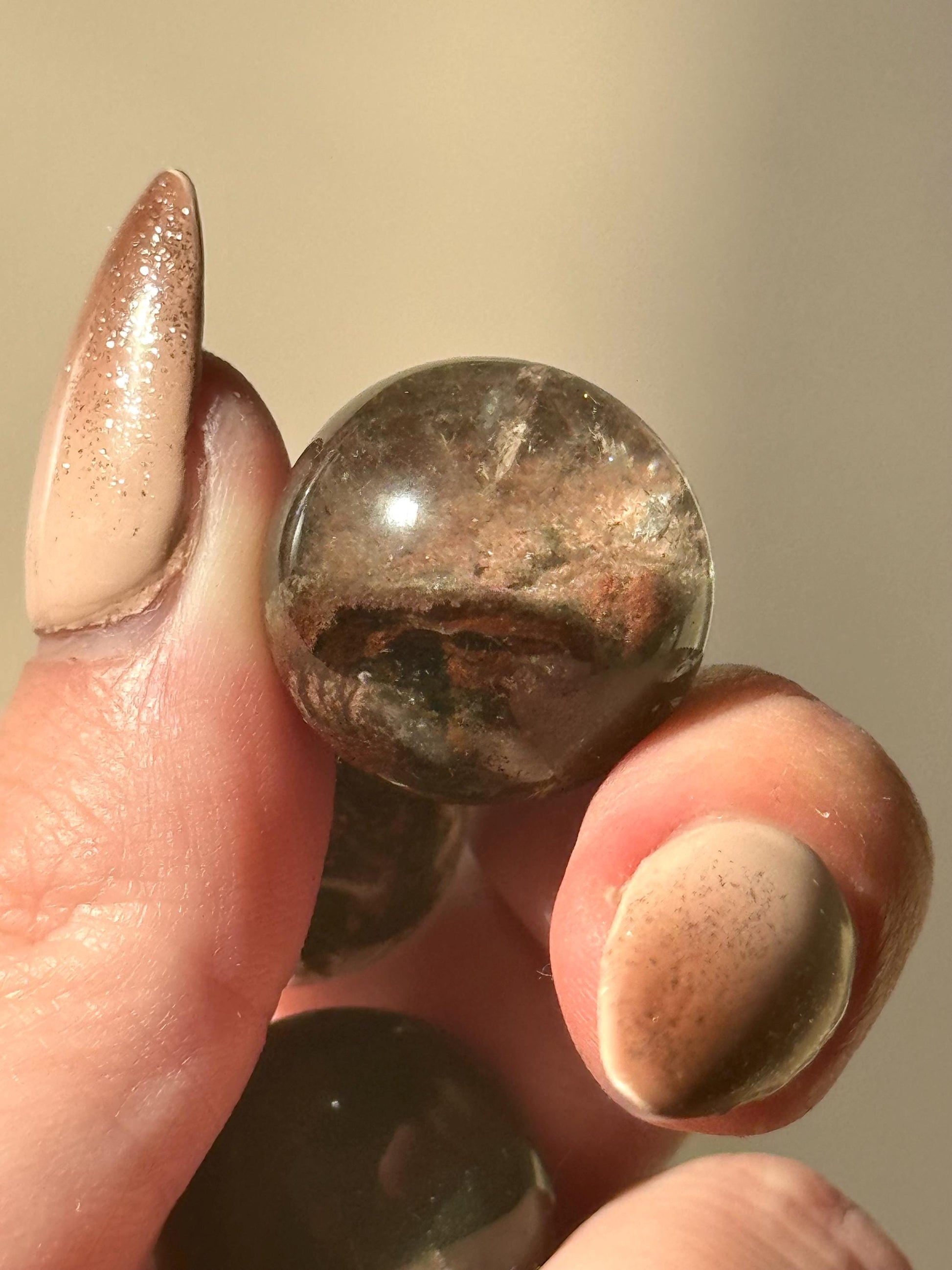 Beautiful Garden Quartz Mini Spheres | Intuitively Chosen Garden Quartz Pocket Sphere