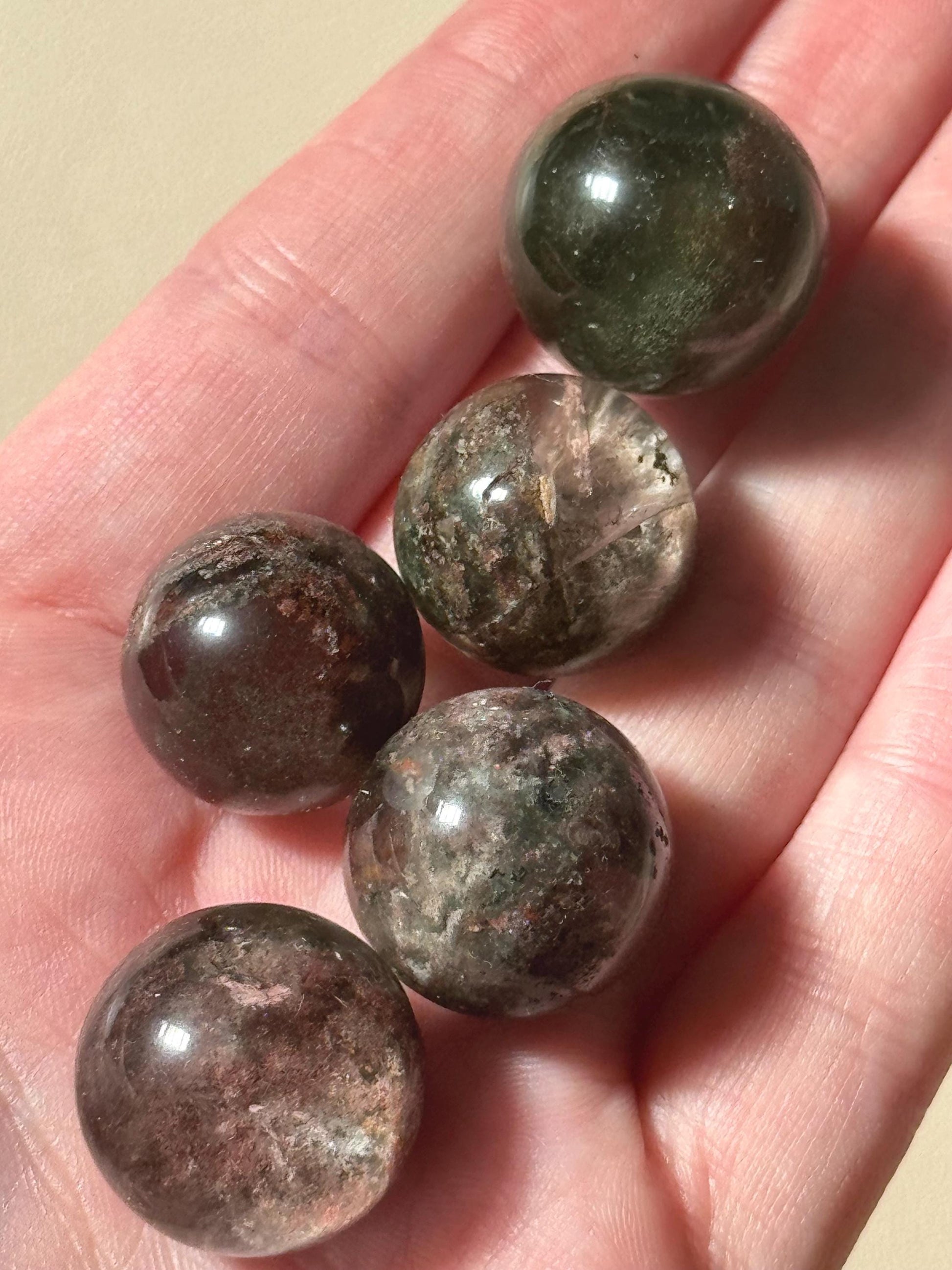 Beautiful Garden Quartz Mini Spheres | Intuitively Chosen Garden Quartz Pocket Sphere