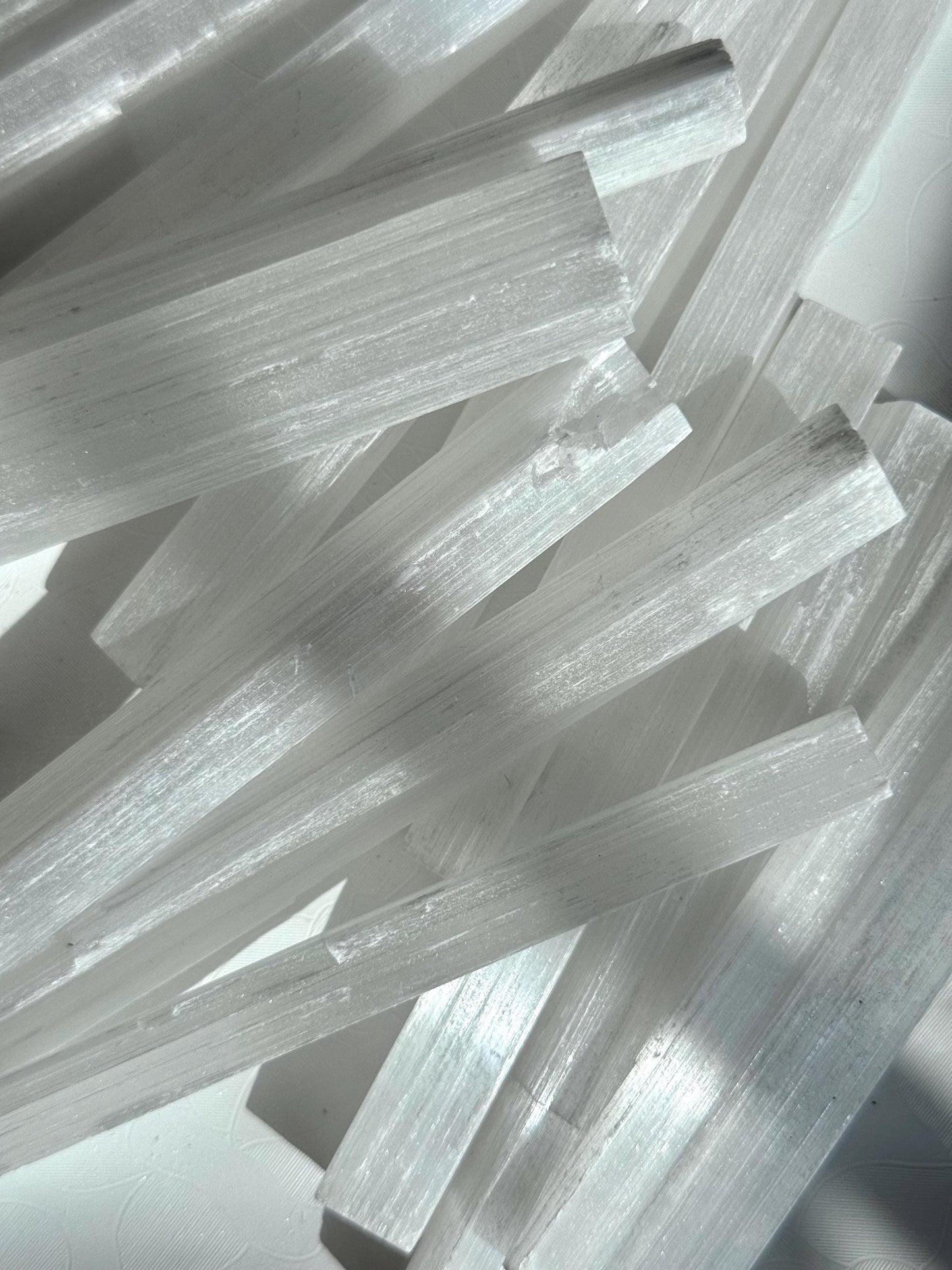 One (1) Selenite Wand | Satin Spar Sticks for Cleansing