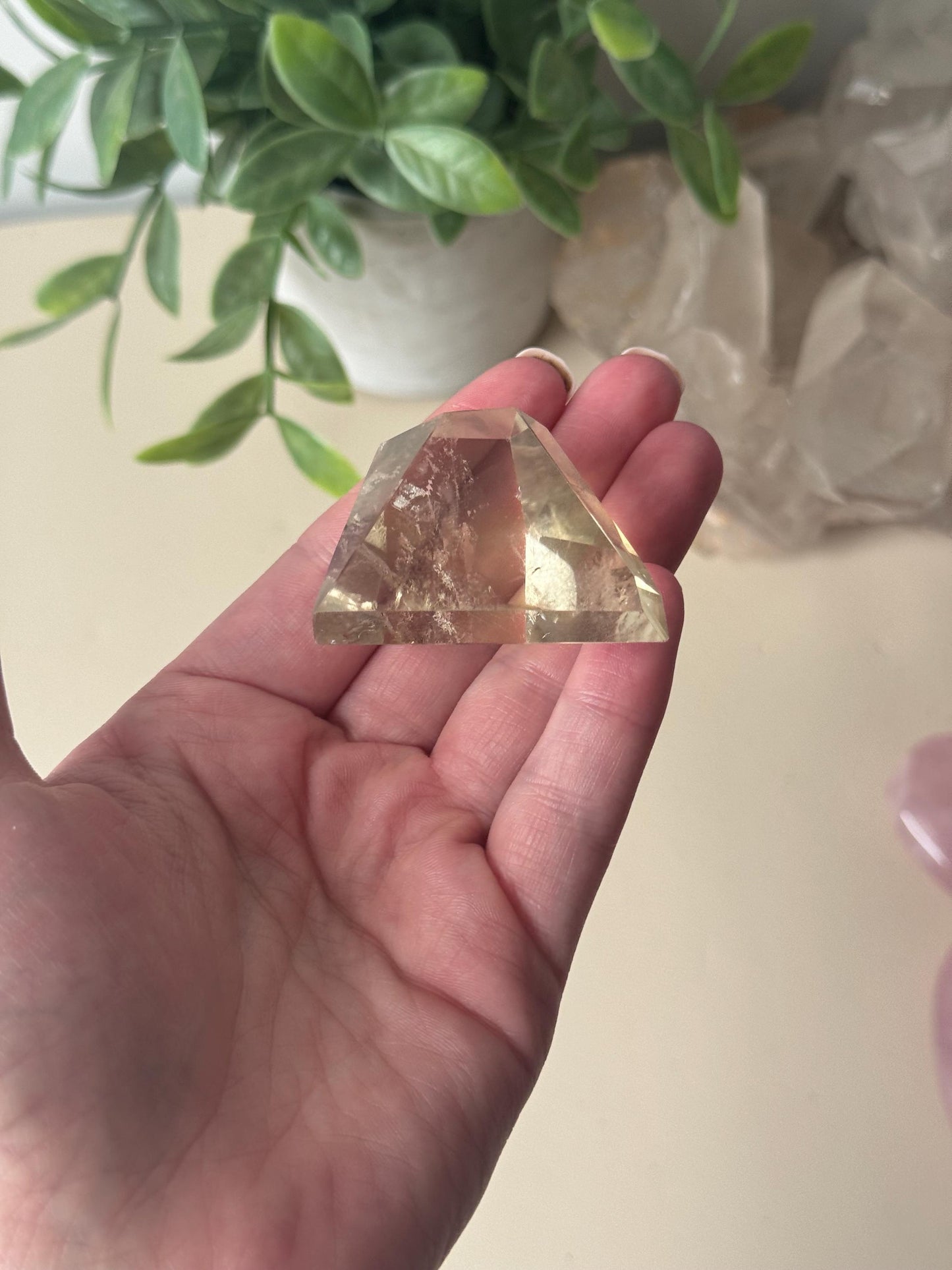 Beautiful Citrine Freeform with Rainbow | Rainbow Citrine Polished