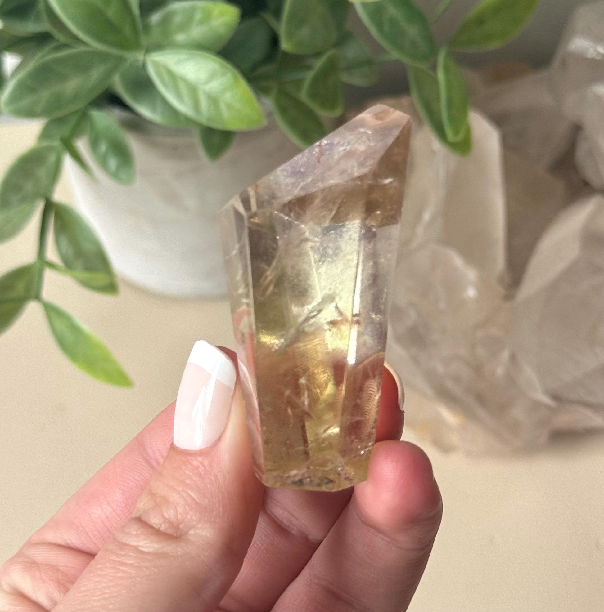 Beautiful Citrine Freeform with Rainbow | Rainbow Citrine Polished