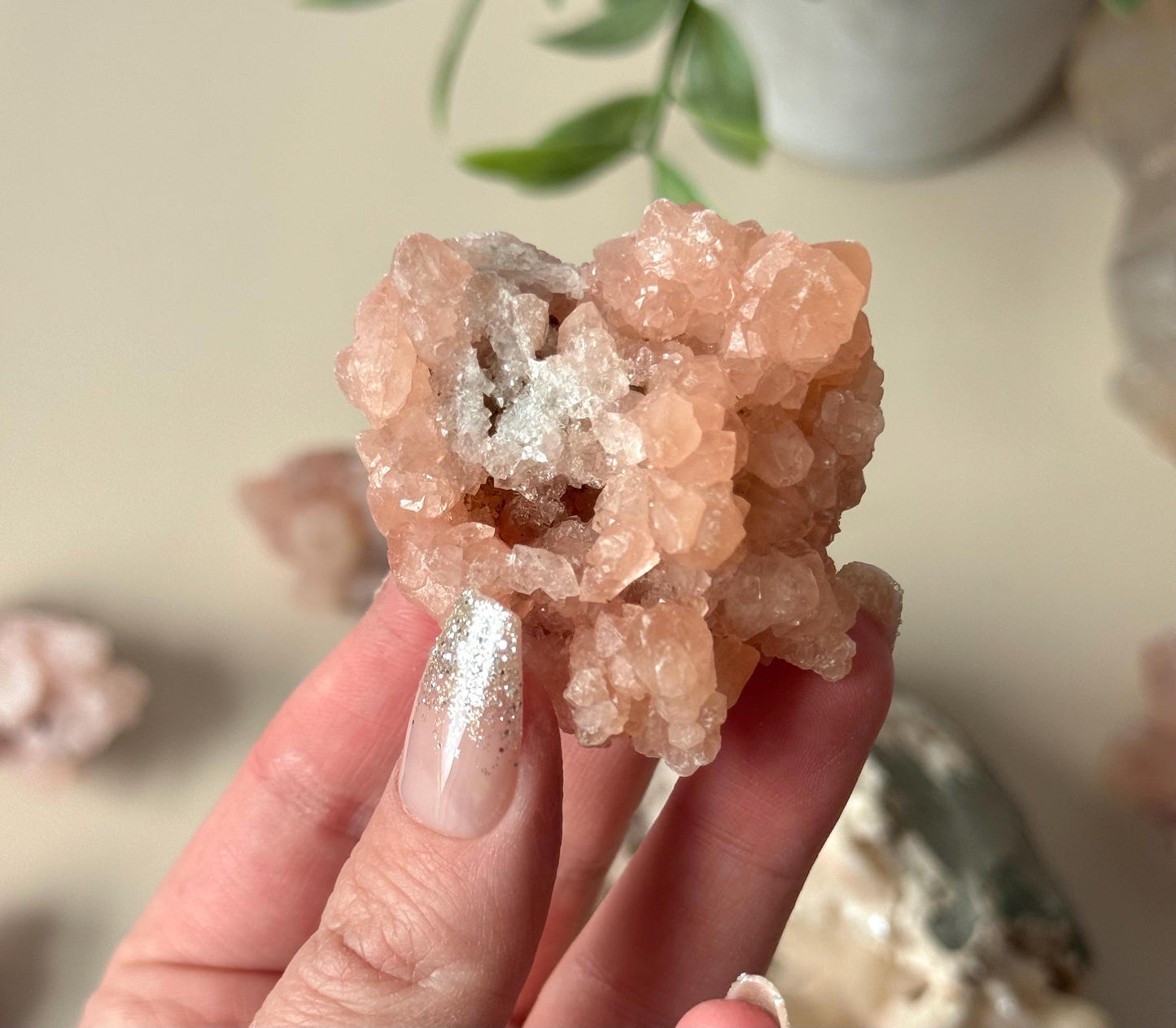 Gorgeous Pink Quartz Clusters from Madagascar | Raw Pink Quartz Specimen