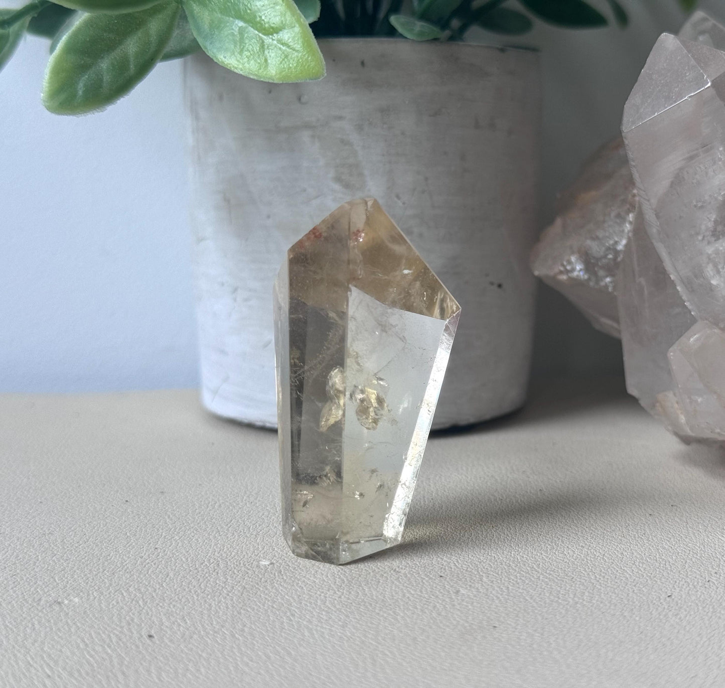 Beautiful Citrine Freeform with Rainbow | Rainbow Citrine Polished