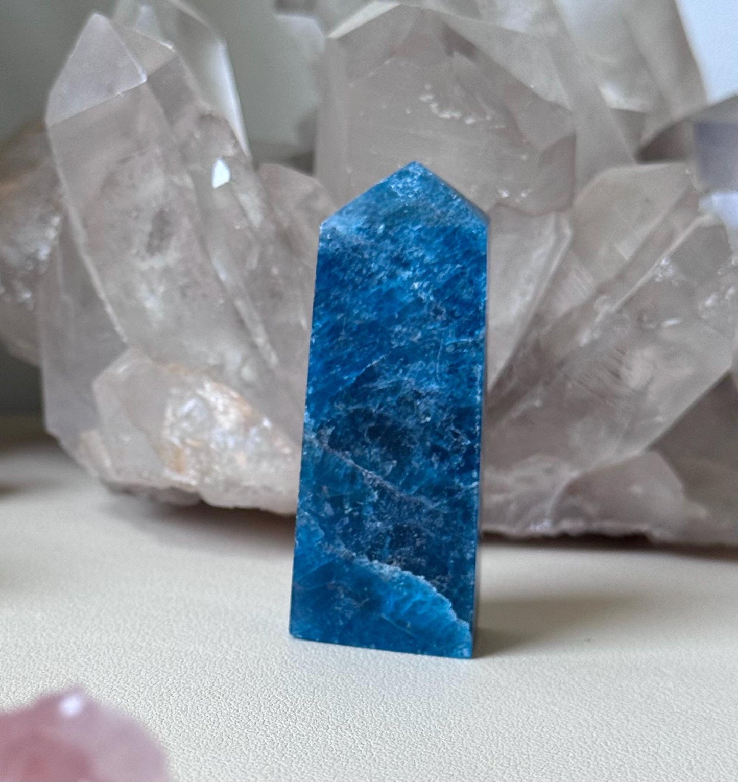 Beautiful Blue Apatite Tower | Blue Apatite Generator