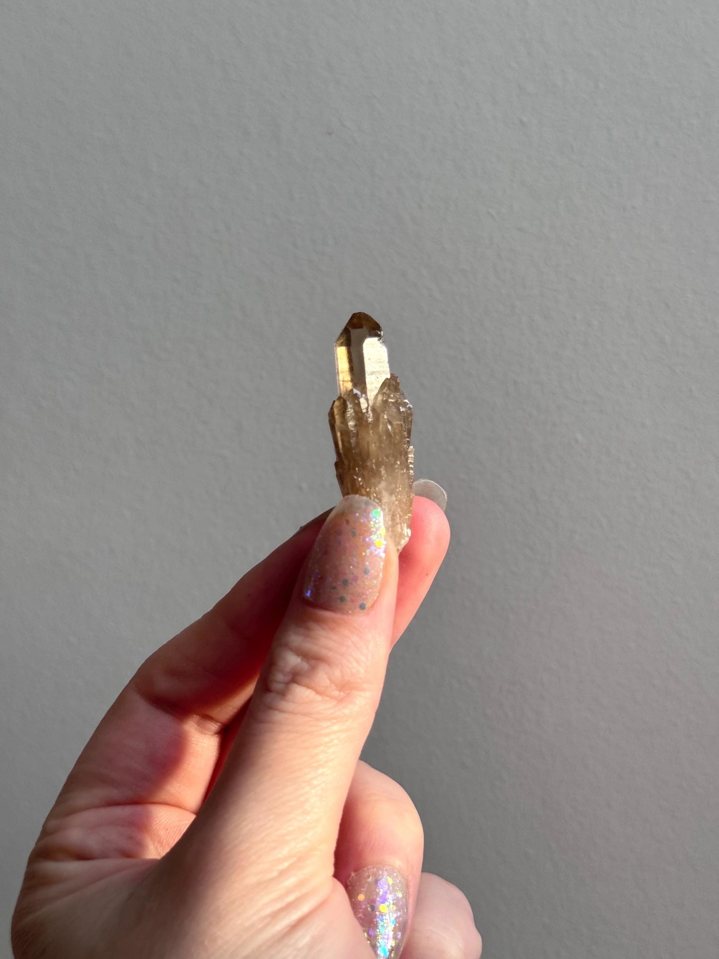 Beautiful Kundalini Citrine Mini Cluster from Congo | Natural Citrine Genuine Citrine Elestial Citrine