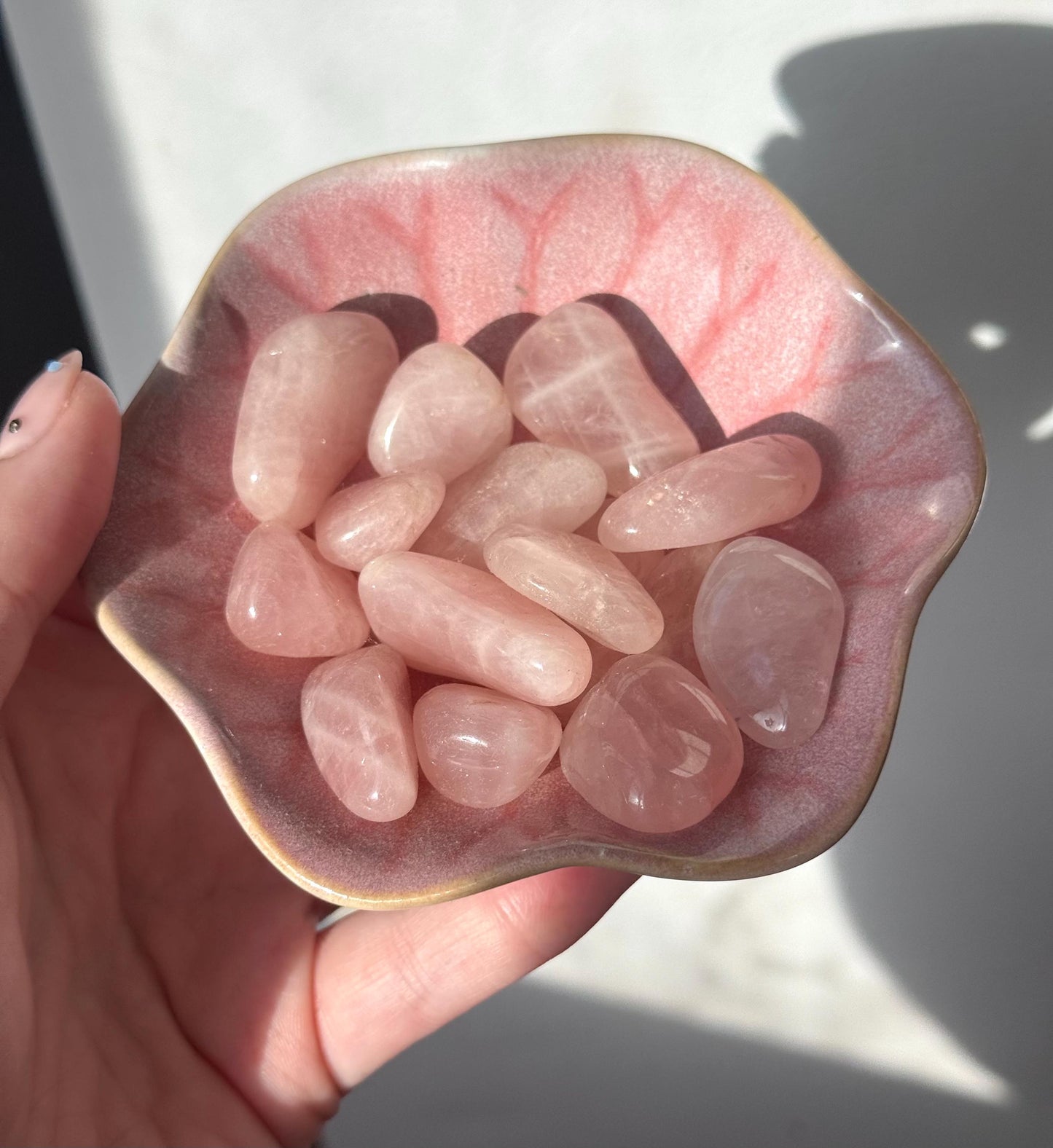 One (1) Rose Quartz Tumble from Madagascar | Intuitively Chosen Rose Quartz Stone