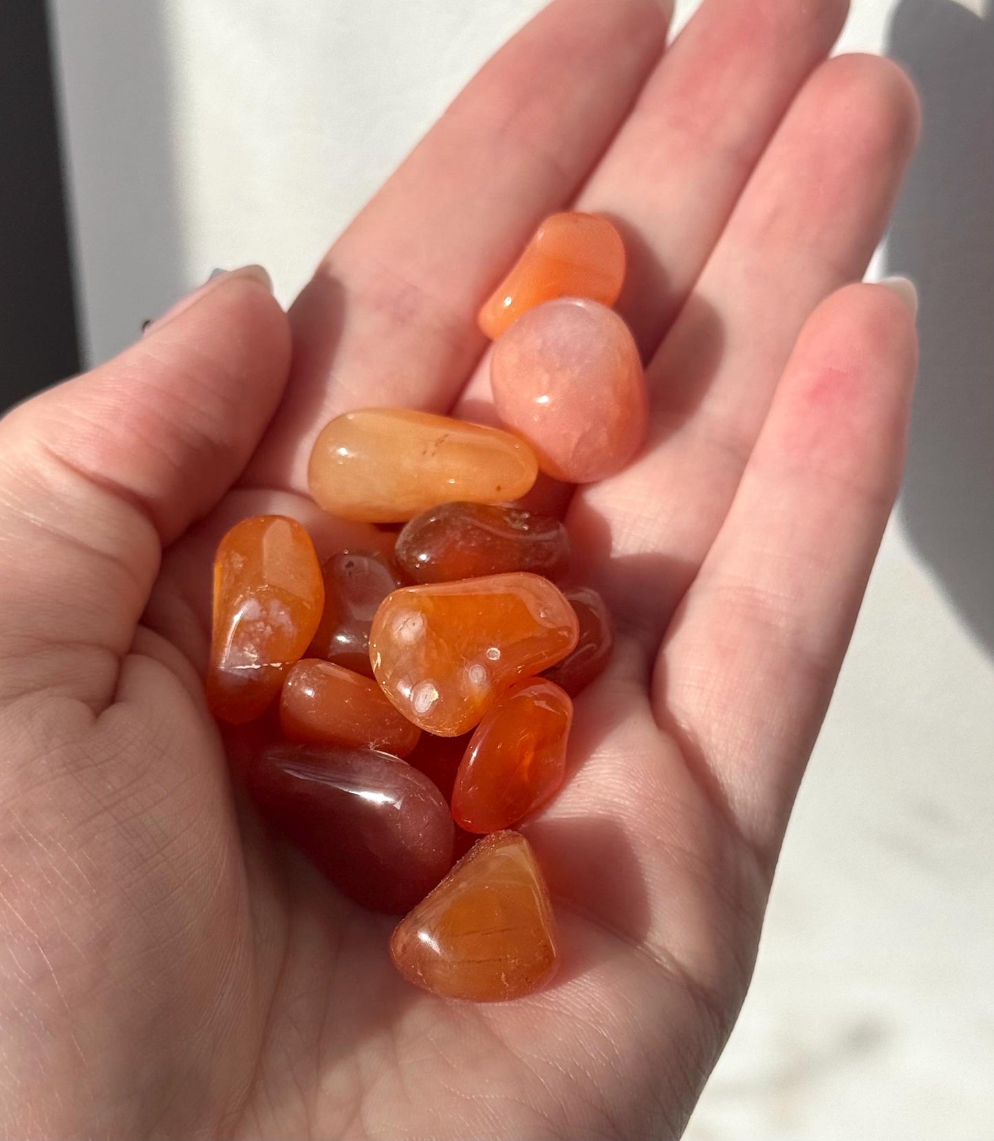 One (1) Carnelian Tumbled Stone | Intuitively Chosen Carnelian Stone