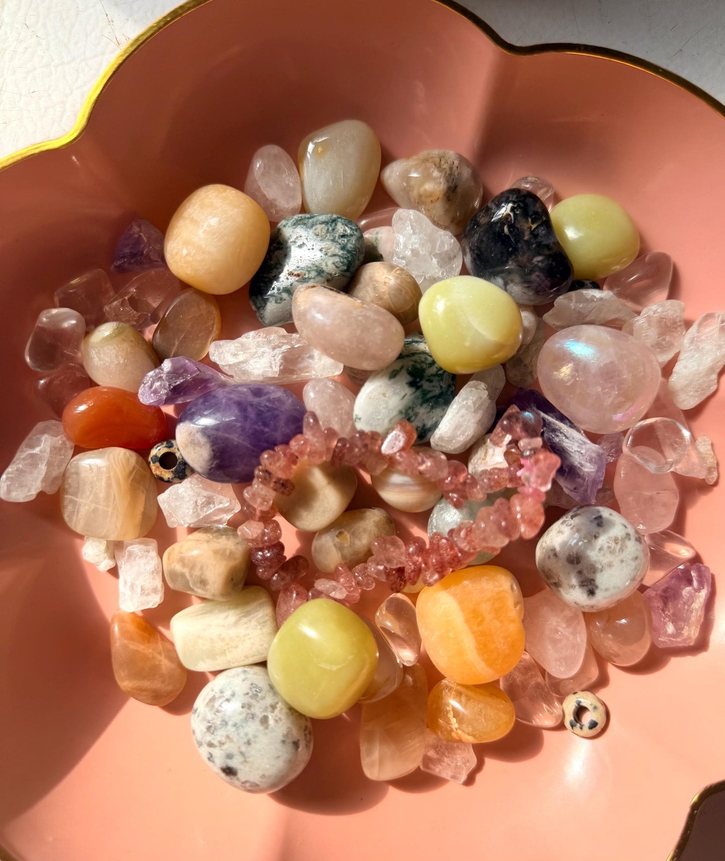 Vibrant Crystal Mix | Bloom & Glow Crystal Confetti Scoops | Lucky Scoop Crystal Scoop