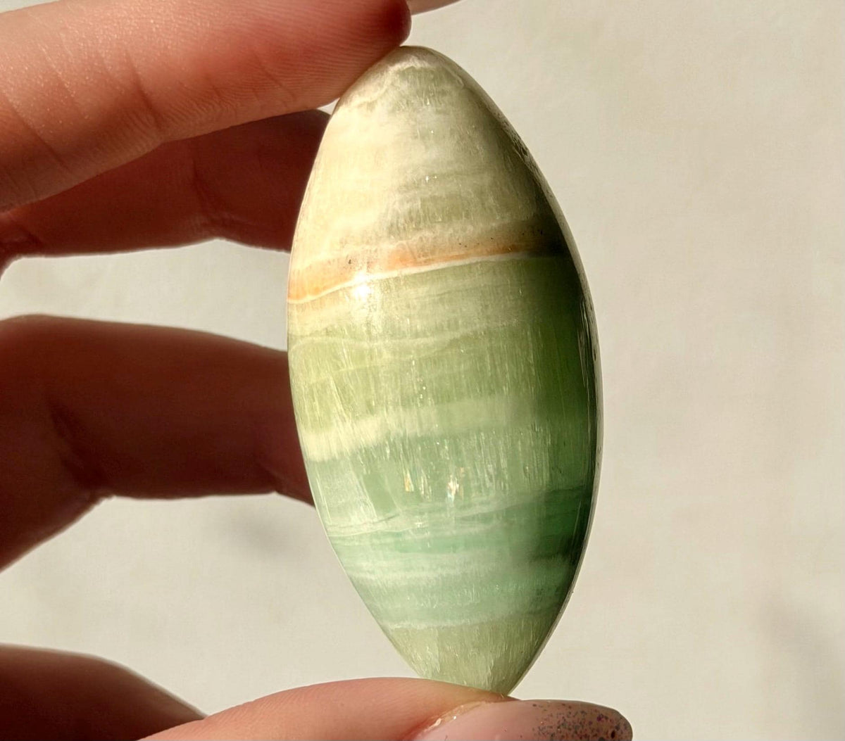 High Quality Pistachio Calcite Lingam | Green Calcite Egg | Pistachio Calcite from Pakistan