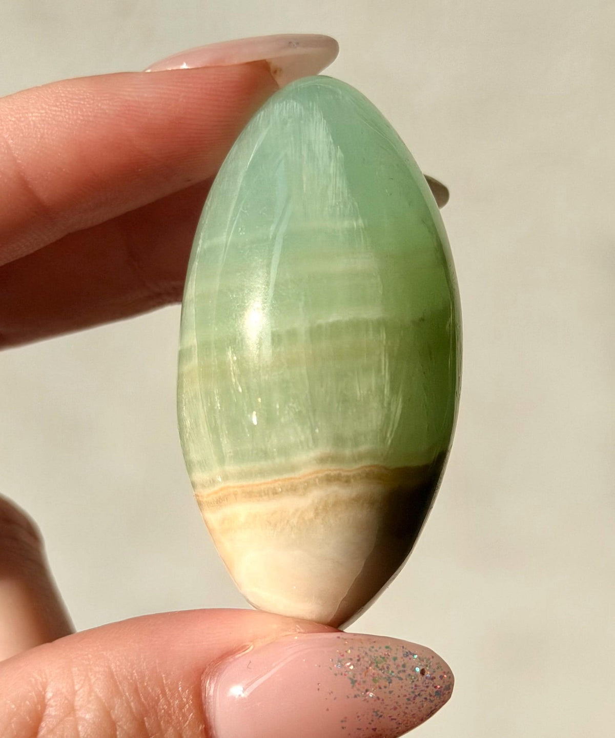 High Quality Pistachio Calcite Lingam | Green Calcite Egg | Pistachio Calcite from Pakistan