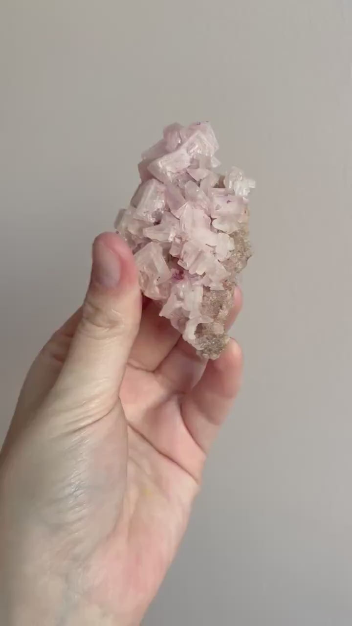 Rare Pink Halite on Trona from Owen’s Lake