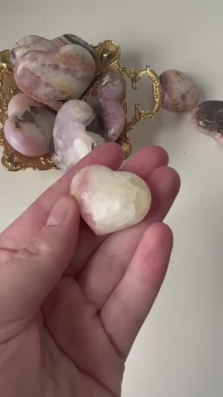 Beautiful Small Pink Aragonite Puffy Heart from Pakistan