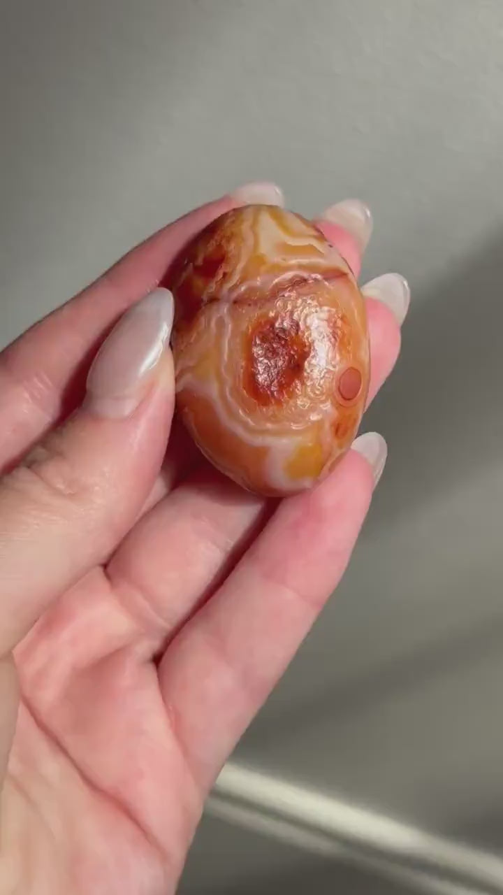Beautiful Gobi Desert Agate Round Flat Stone | Gobi Agate Nodule