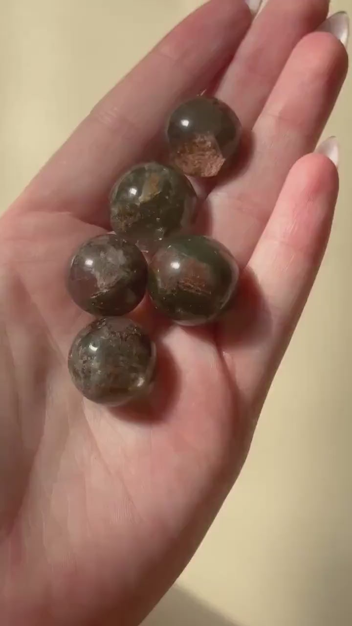 Beautiful Garden Quartz Mini Spheres | Intuitively Chosen Garden Quartz Pocket Sphere