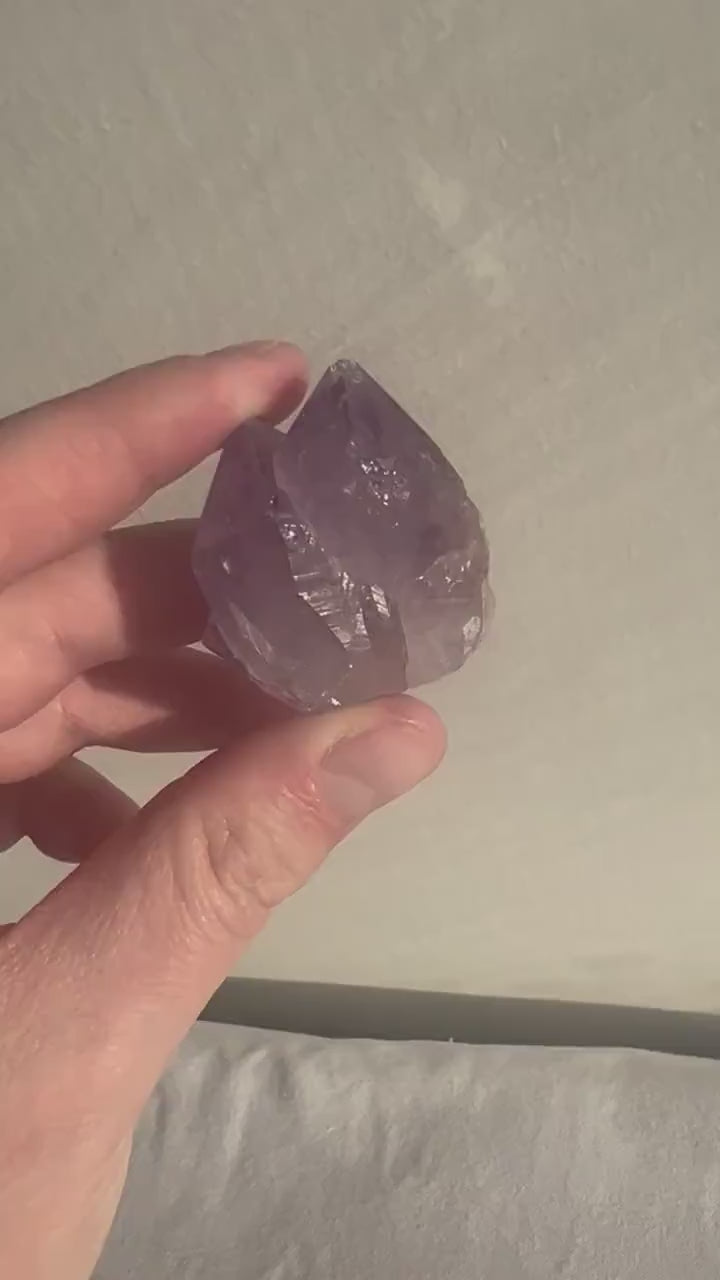 Raw Double Pointed Amethyst