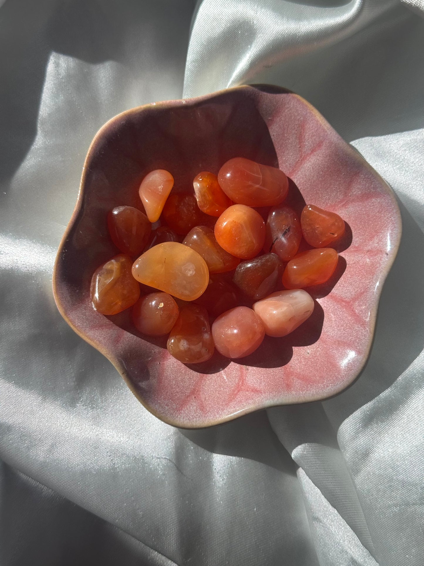 (1) One Beautiful Carnelian Tumbled Stone
