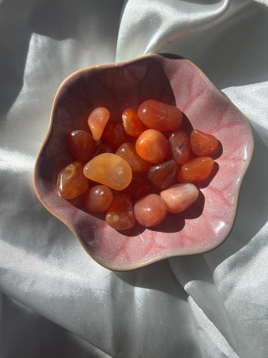 (1) One Beautiful Carnelian Tumbled Stone