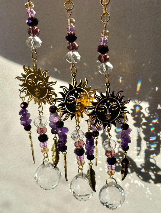 Amethyst Rearview Mirror Charm