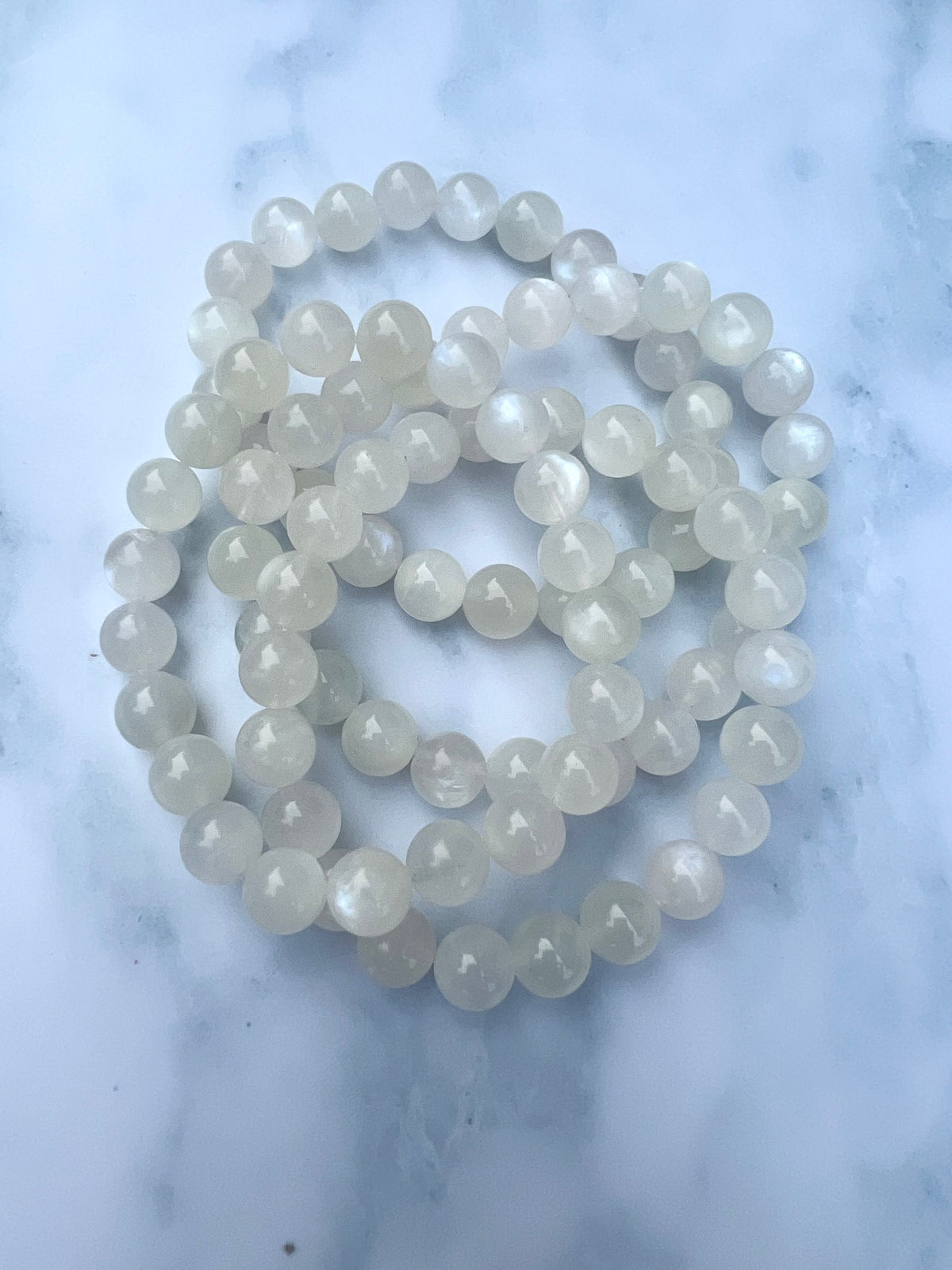 Moonstone Bracelet 8mm Goddess Energy Femininity Fertility Gift for mom Gemstone Bracelet Genuine Moonstone with Blue Flash