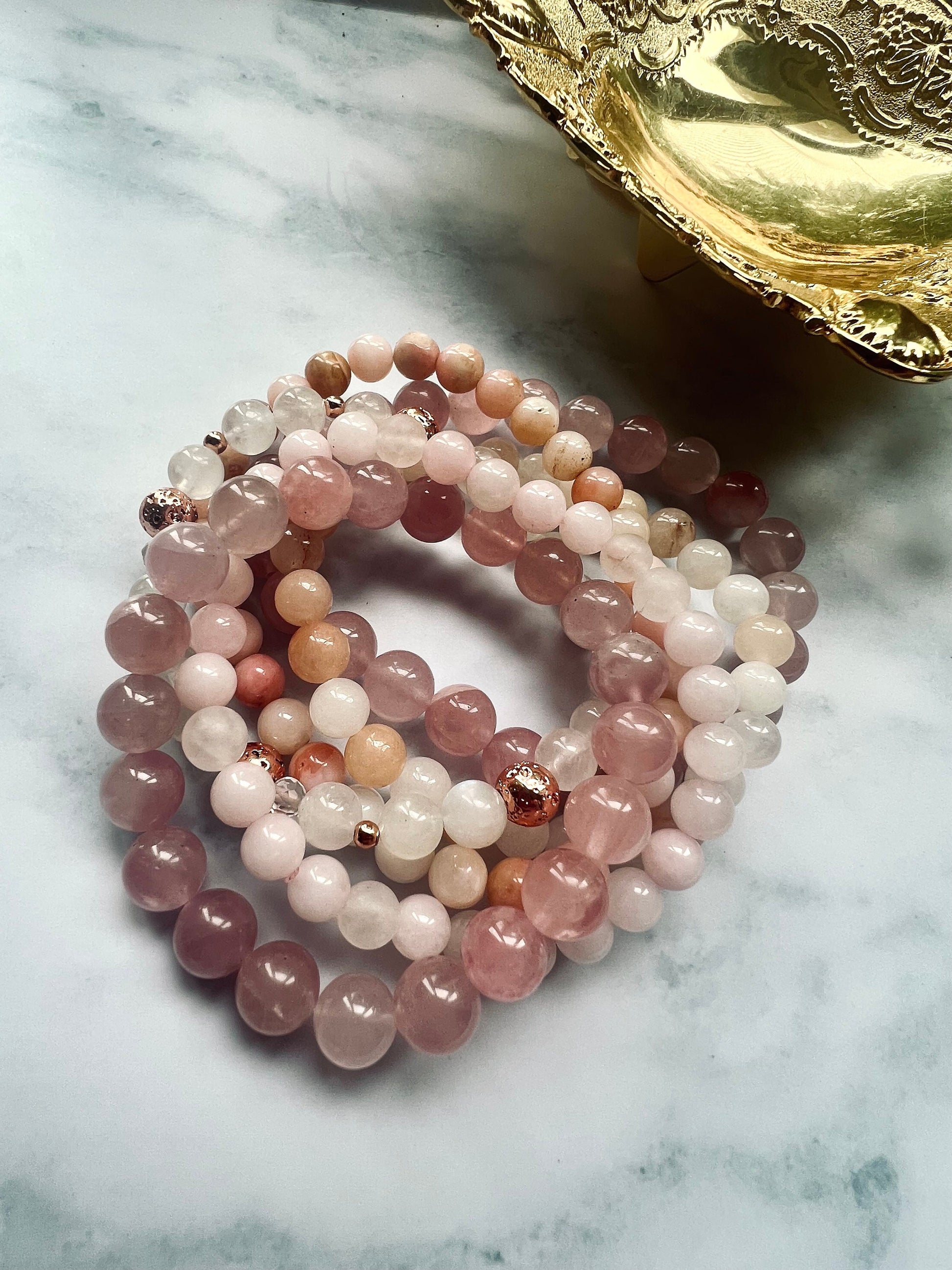 Rose Quartz Bracelet A Grade 8mm High Quality Gemstone Bracelet Gift for Spouse Love & Confidence Bracelet Healing Crystal Jewelry