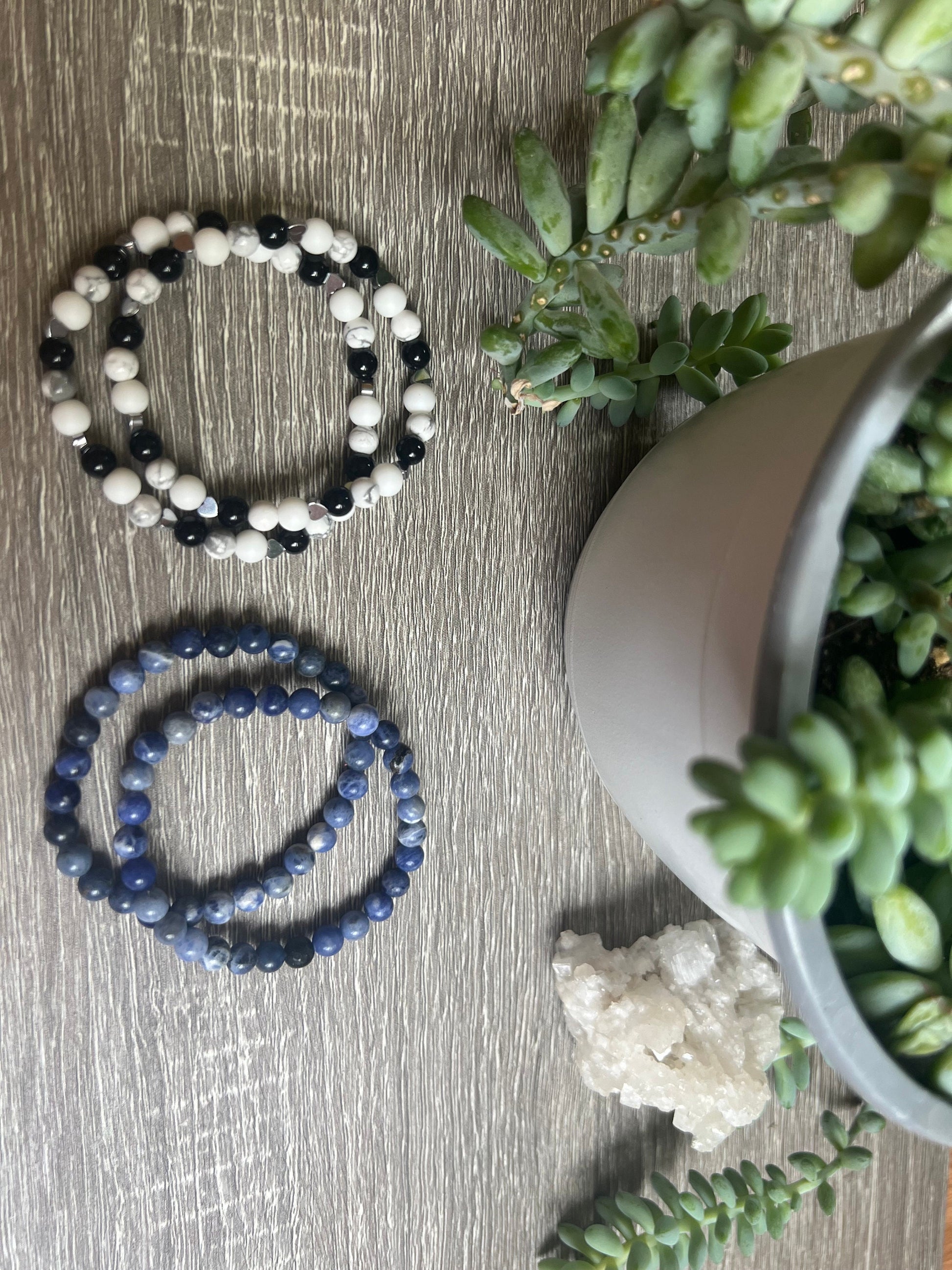 Creativity & Communication Bracelet Sodalite Bracelet 6mm Throat Chakra Gift for Her Gemstone Jewelry Genuine Sodalite Beads Clarity Seeking