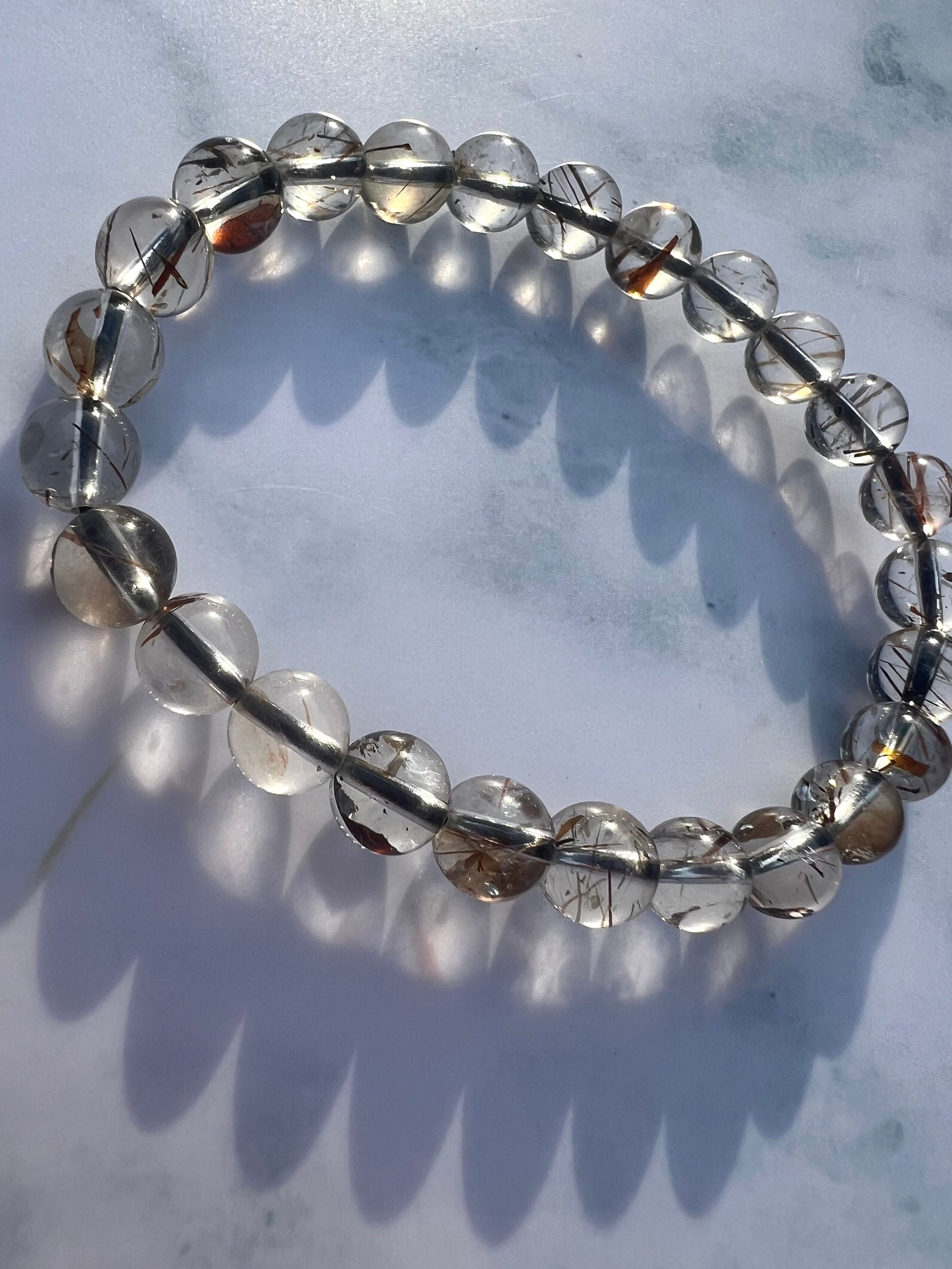 Super Seven Bracelet 6mm 10mm 11mm Handmade Gemstone Bracelet Unique Stone Super Seven Jewelry Crystal Lover Gift for Overthinkers